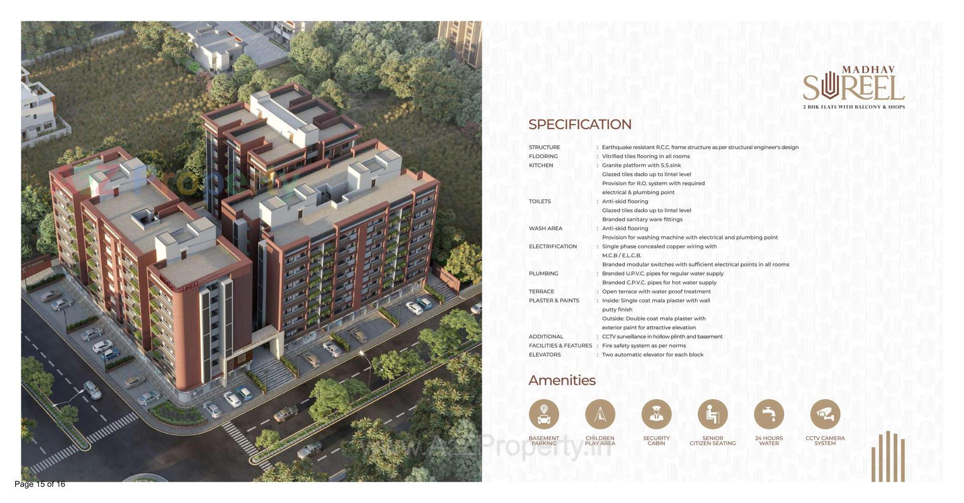 Layout of real estate project Madhav Sureel located at Singarva, Ahmedabad, Gujarat