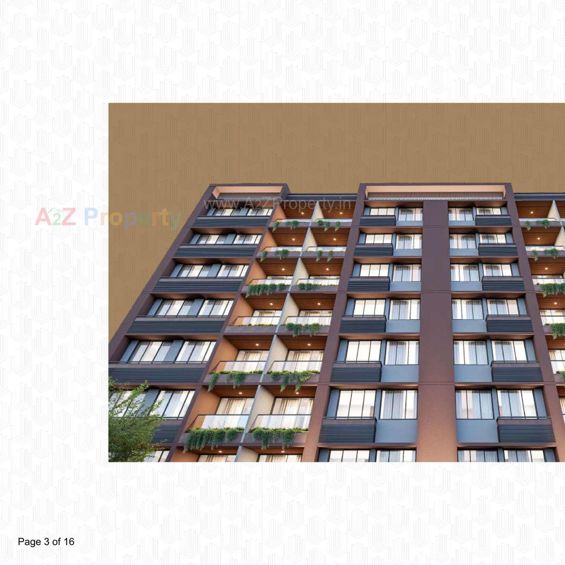 3D Elevation of real estate project Madhav Sureel located at Singarva, Ahmedabad, Gujarat