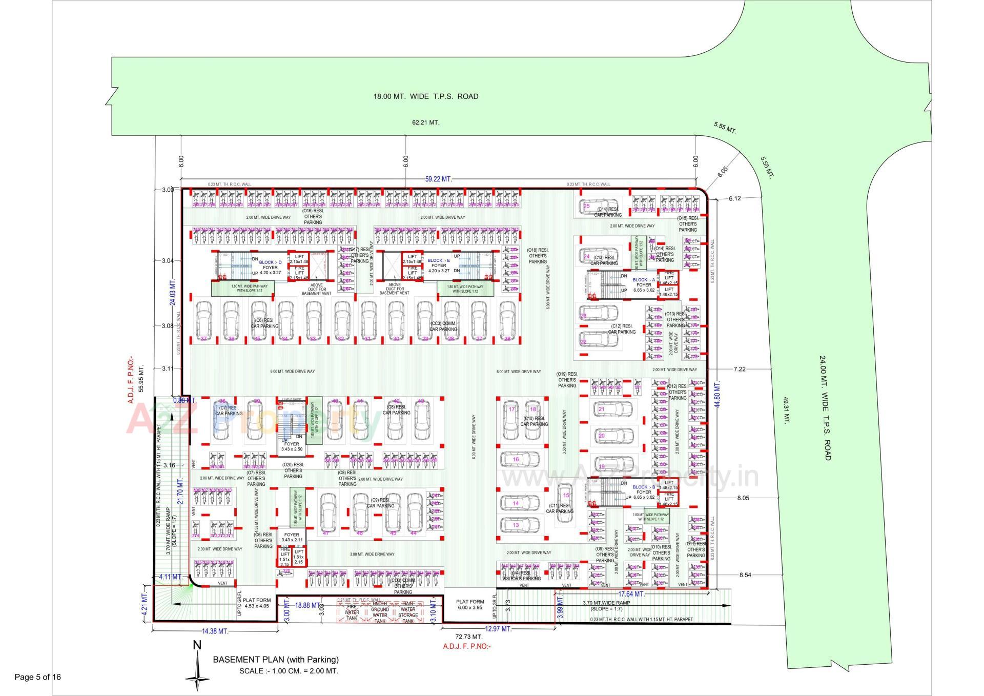Layout of real estate project Madhav Sureel located at Singarva, Ahmedabad, Gujarat