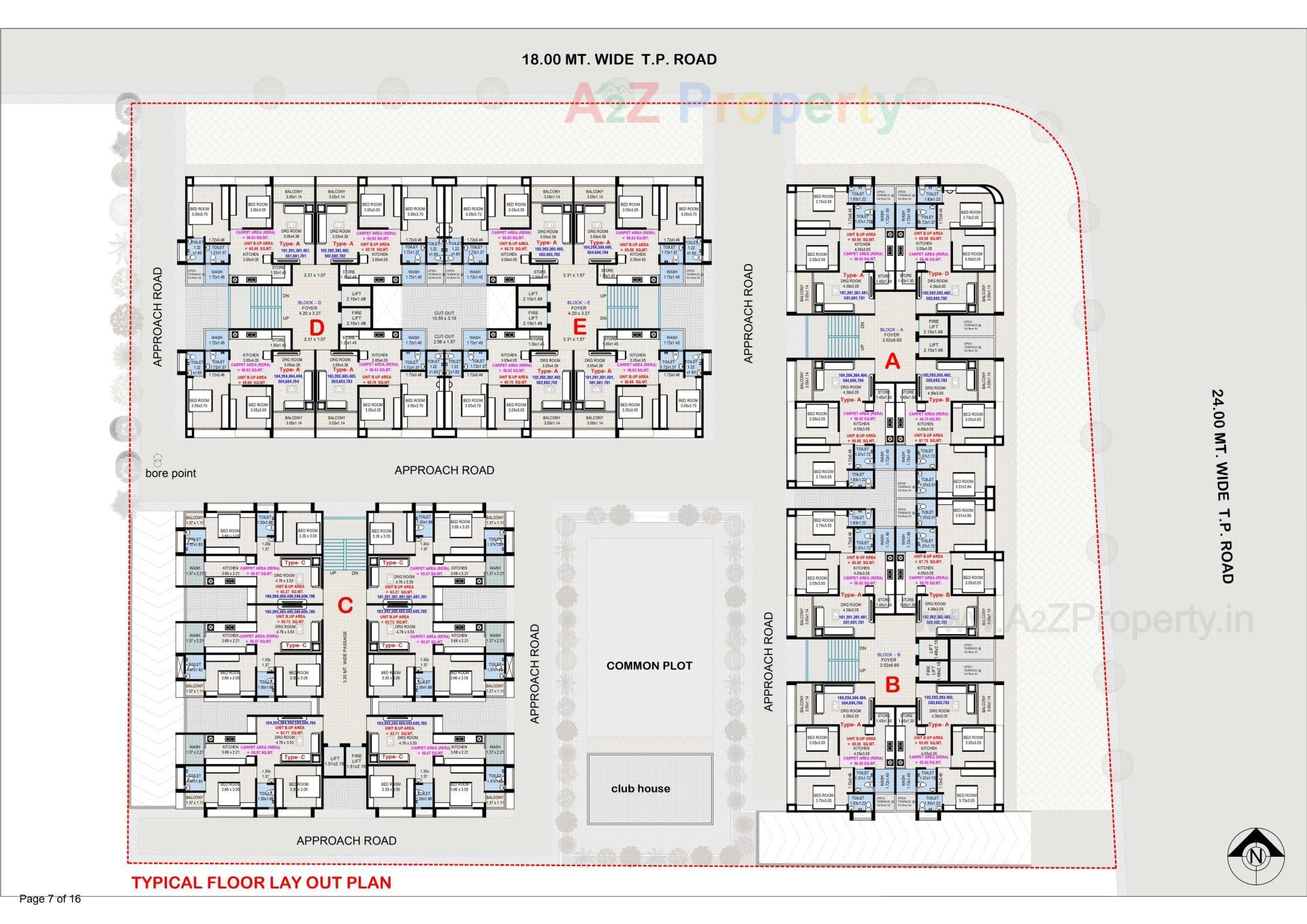 Layout of real estate project Madhav Sureel located at Singarva, Ahmedabad, Gujarat