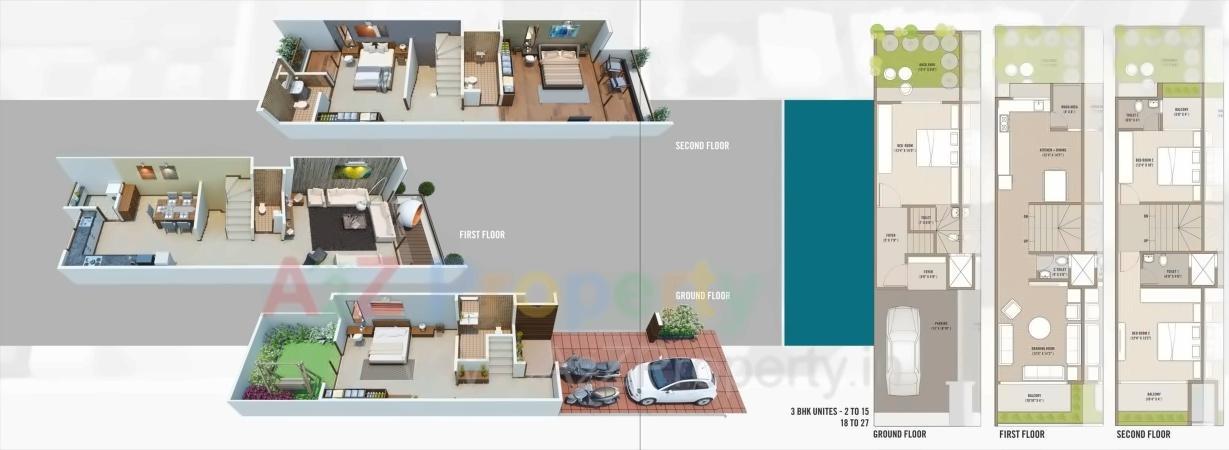Layout of real estate project Madhuban located at Chharodi, Ahmedabad, Gujarat