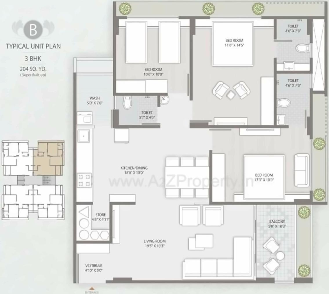 Layout of real estate project Madhuban located at Vadaj, Ahmedabad, Gujarat