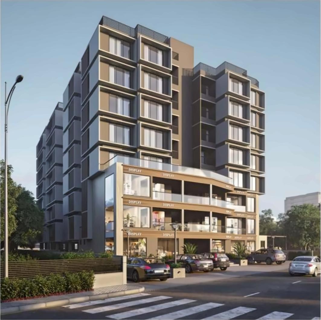 3D Elevation of real estate project Madhuban located at Vadaj, Ahmedabad, Gujarat
