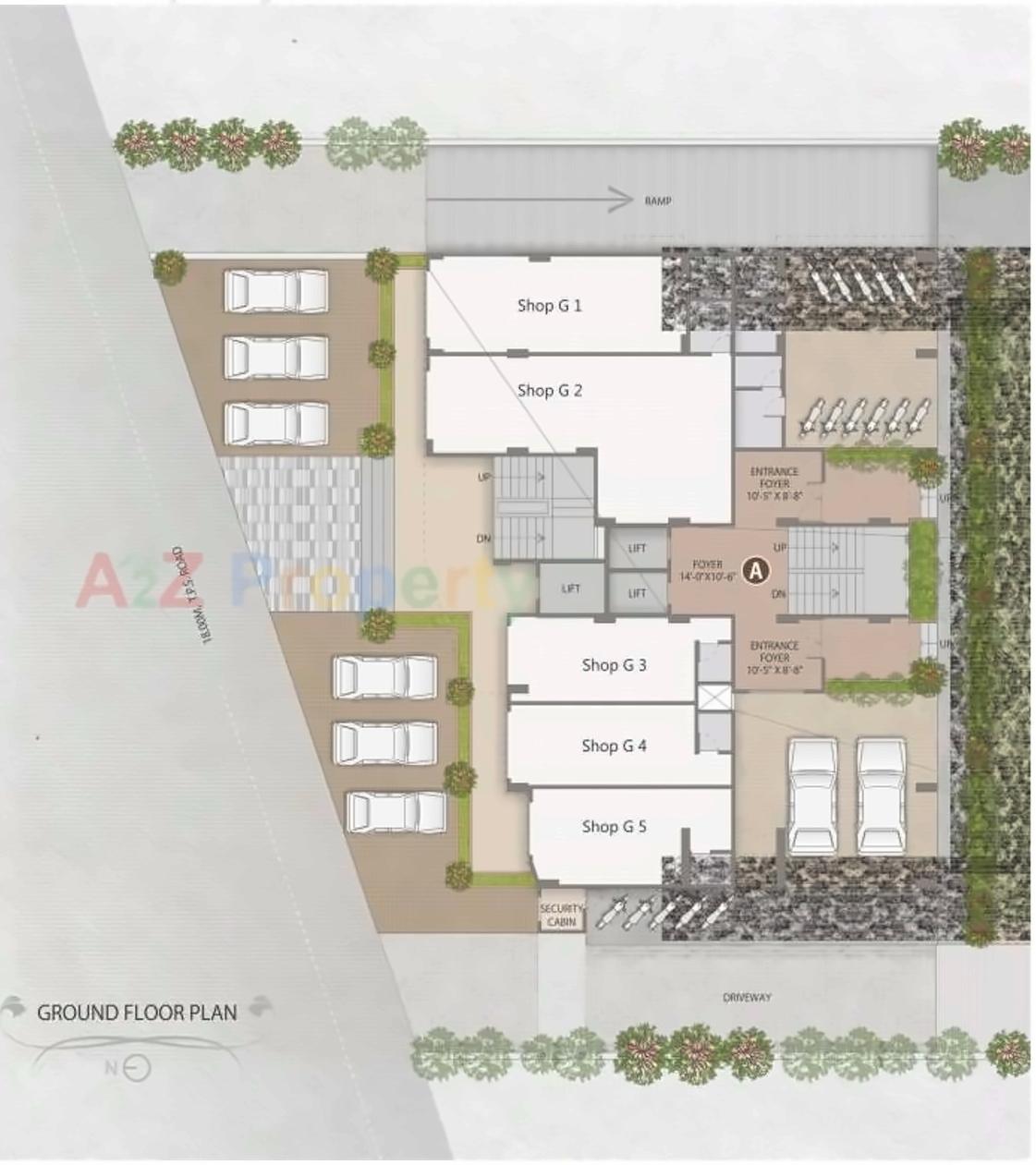 Layout of real estate project Madhuban located at Vadaj, Ahmedabad, Gujarat