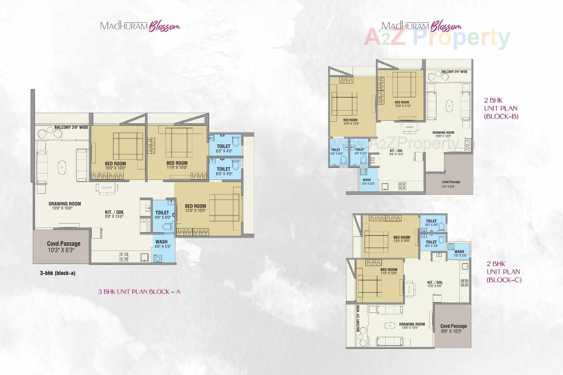 Layout of real estate project Madhuram Blossom located at Ahmedabad, Ahmedabad, Gujarat
