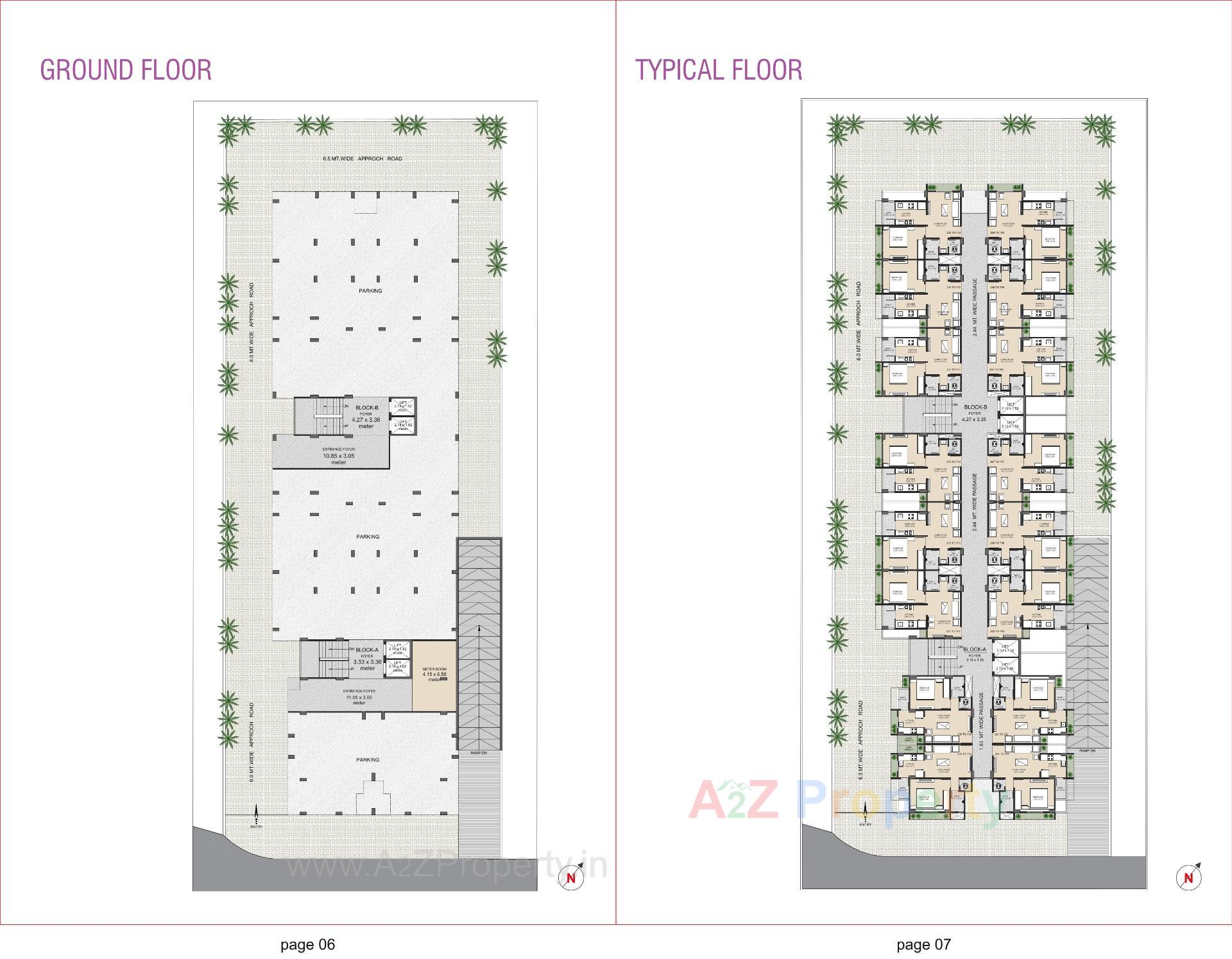 Layout of real estate project Madhuram Glory located at Chandkheda, Ahmedabad, Gujarat