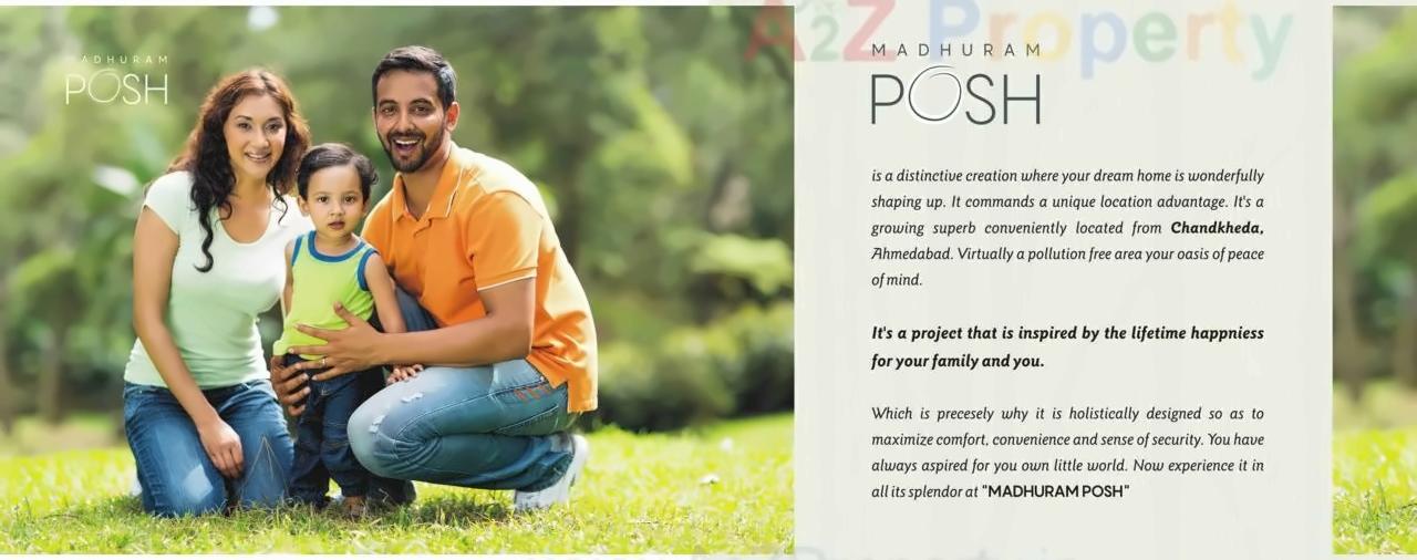 of real estate project Madhuram Posh located at Chandkheda, Ahmedabad, Gujarat