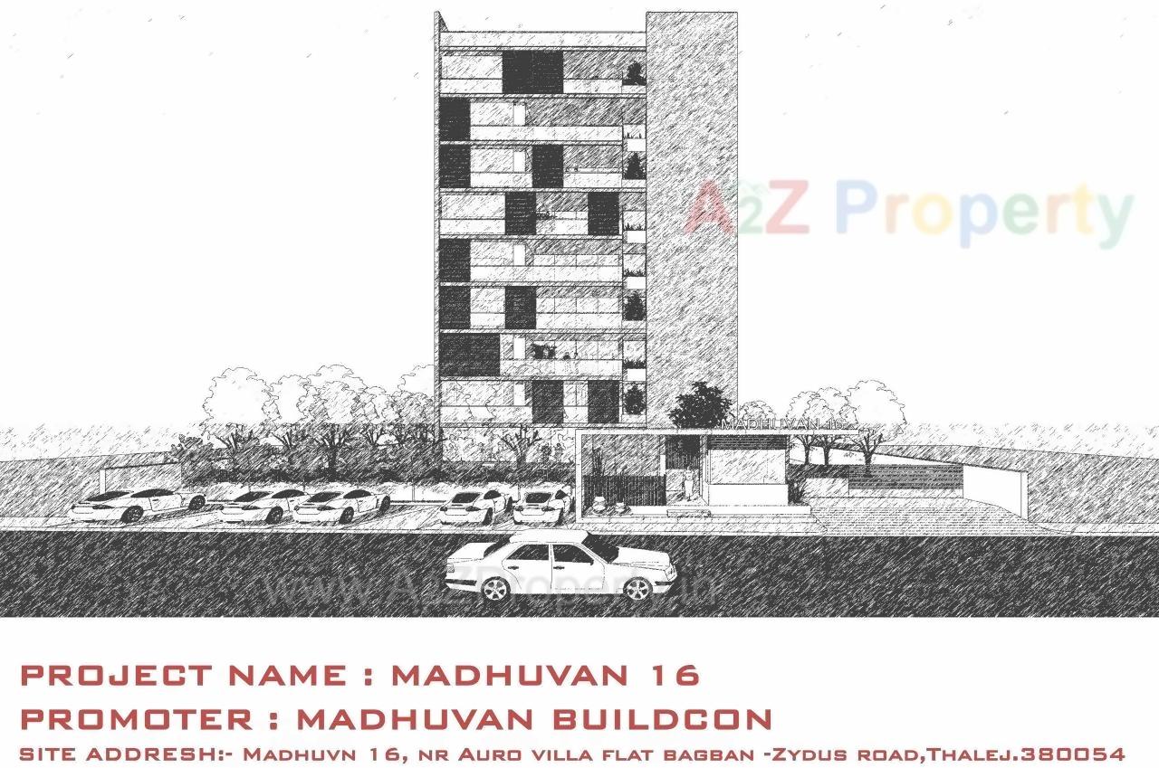 Layout of real estate project Madhuvan located at Thaltej, Ahmedabad, Gujarat