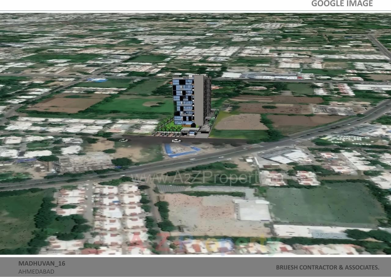 3D Elevation of real estate project Madhuvan located at Thaltej, Ahmedabad, Gujarat