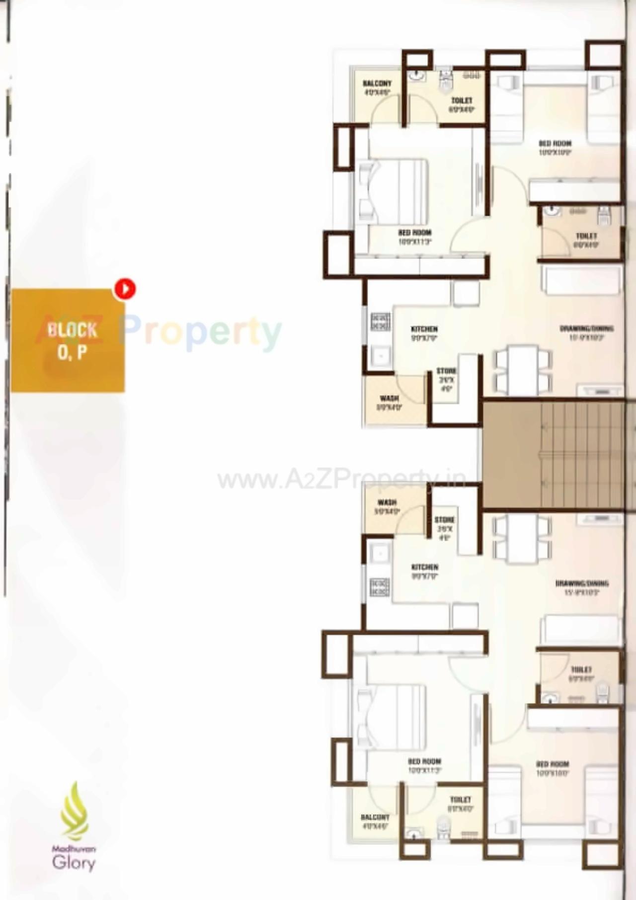 Layout of real estate project Madhuvan Glory Block F , , J located at Naroda, Ahmedabad, Gujarat