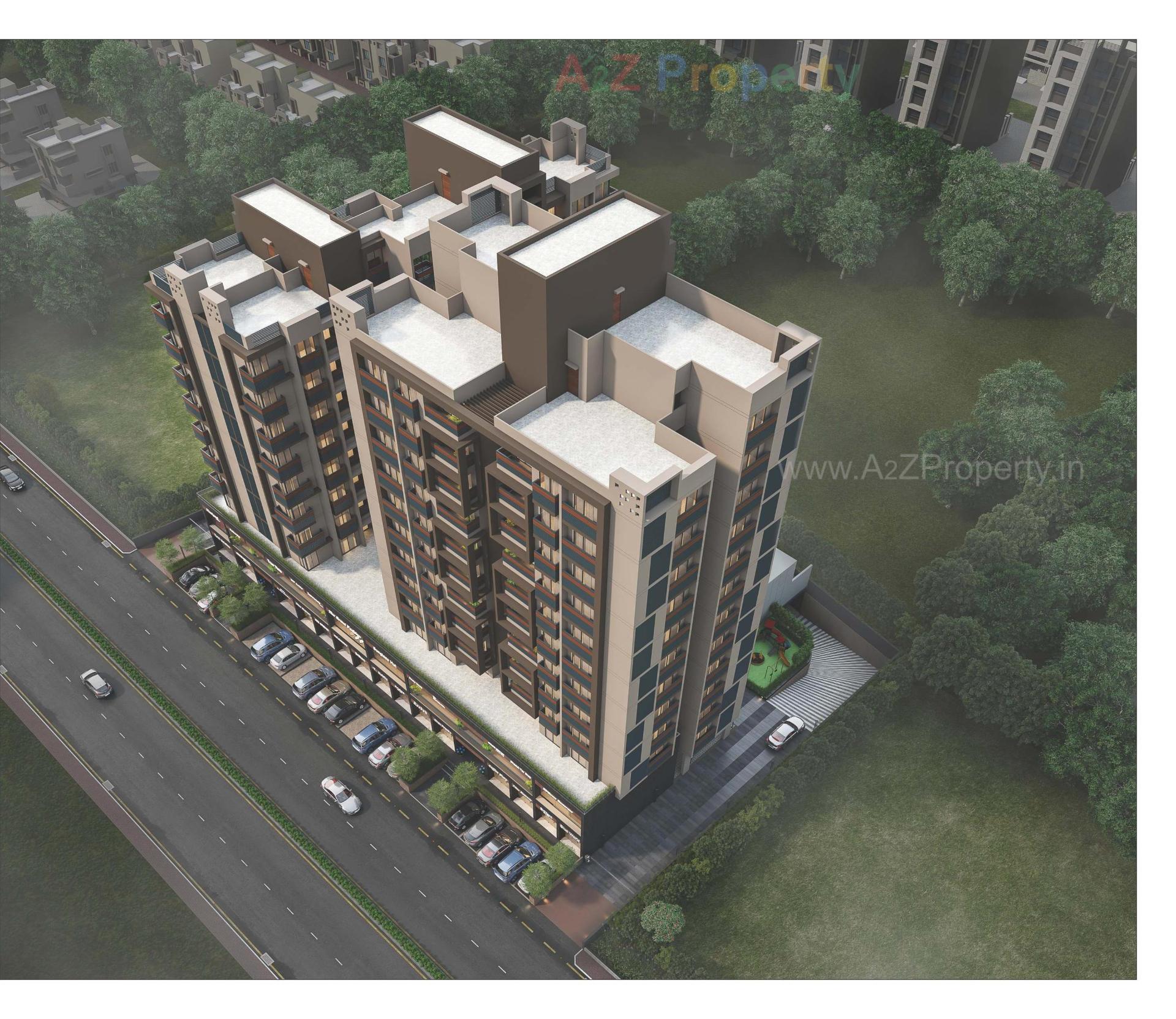 3D Elevation of real estate project Magnate Icon located at Ahmedabad, Ahmedabad, Gujarat