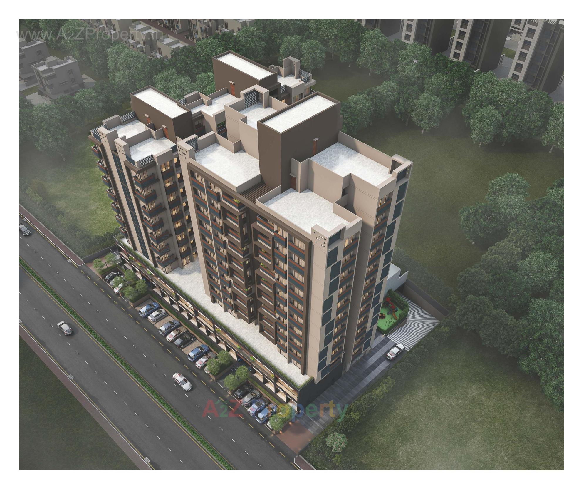 3D Elevation of real estate project Magnate Icon located at Ahmedabad, Ahmedabad, Gujarat