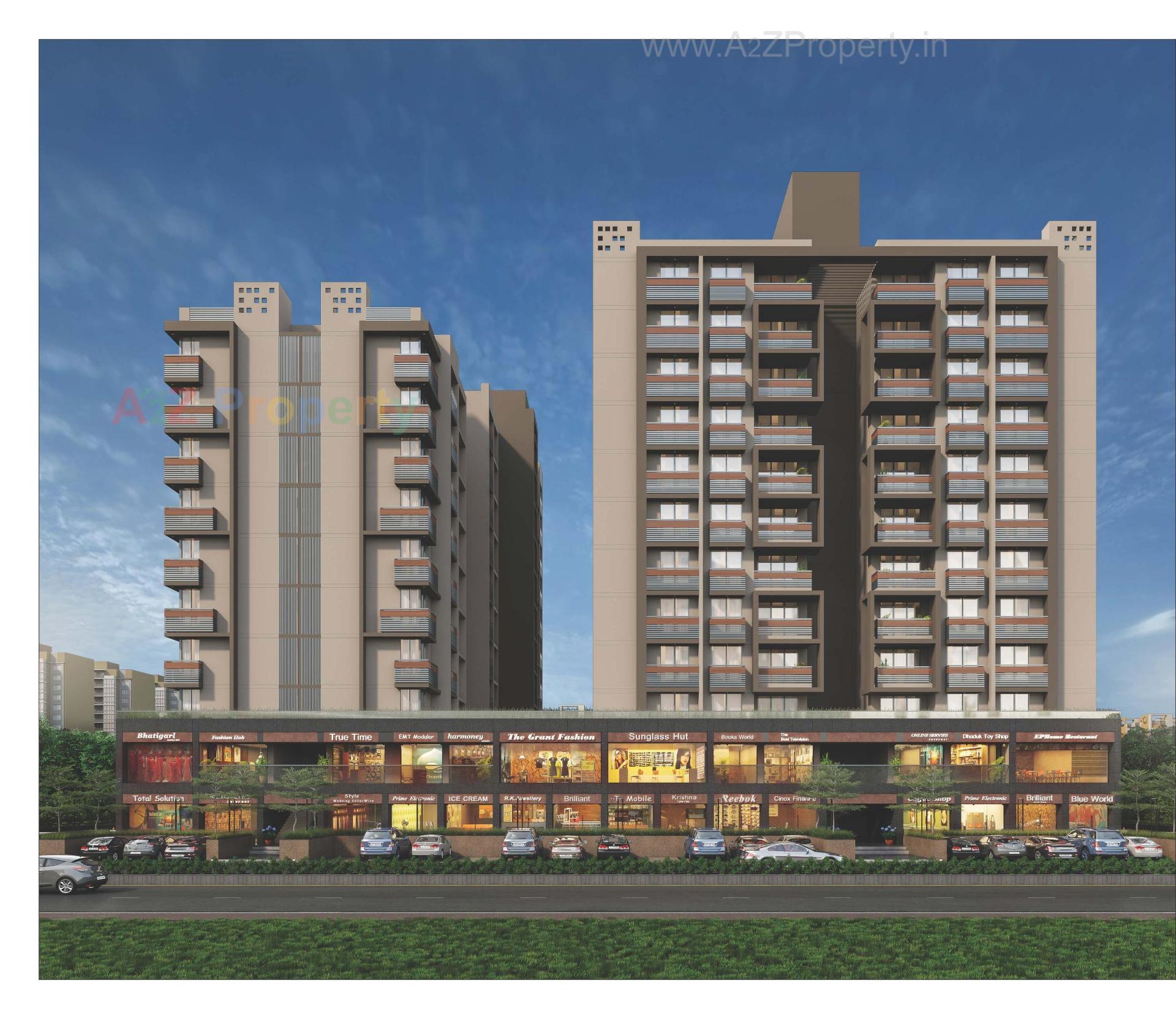 3D Elevation of real estate project Magnate Icon located at Ahmedabad, Ahmedabad, Gujarat