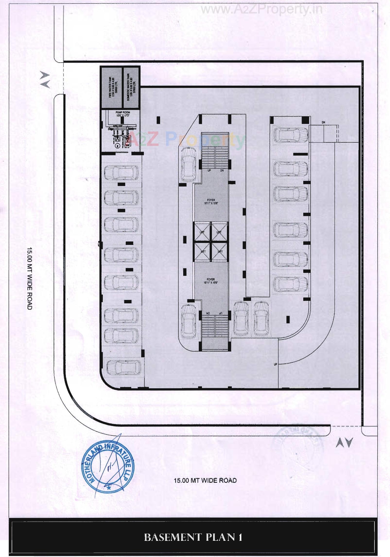 Layout of real estate project Magnate Impression located at Hebatpur, Ahmedabad, Gujarat