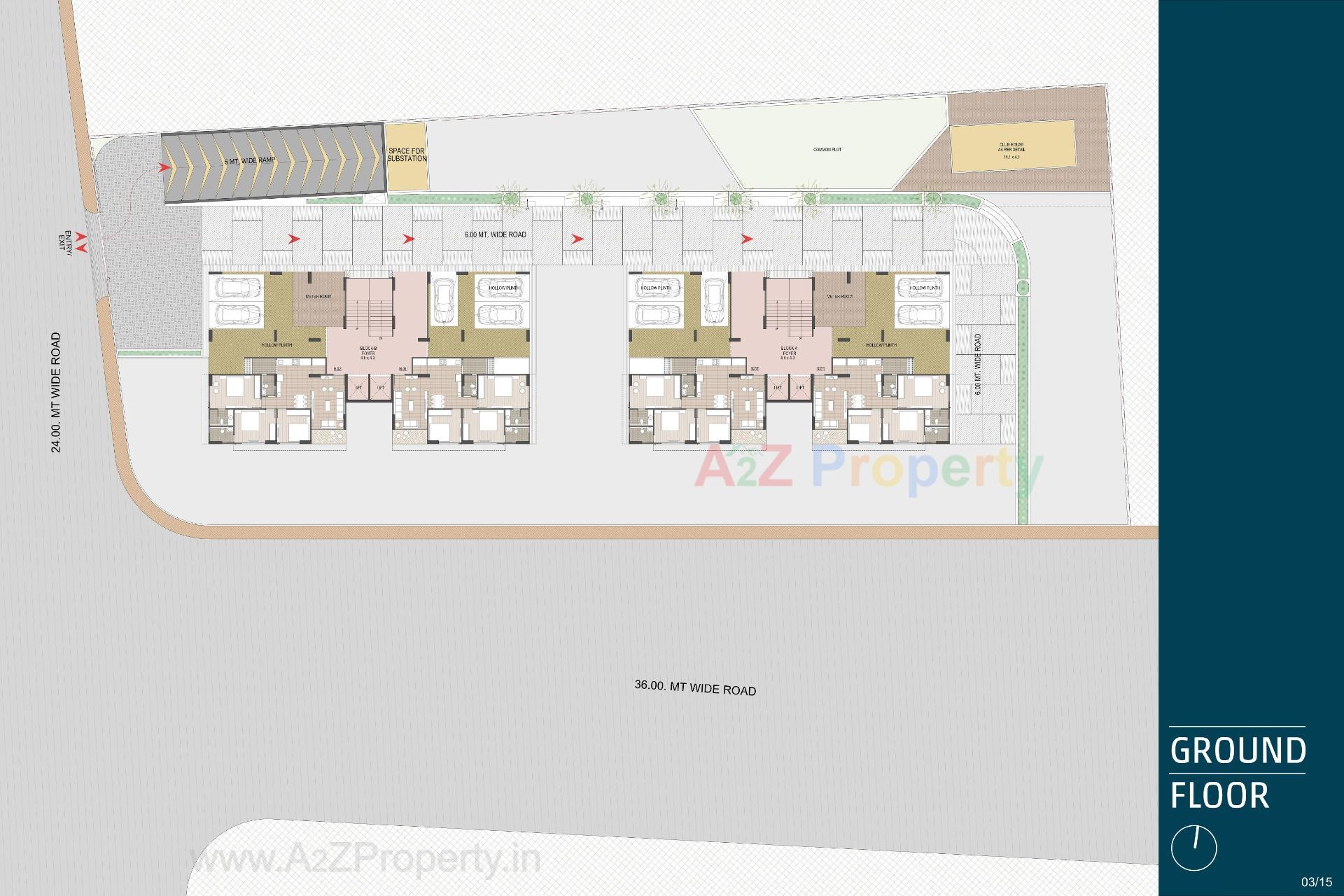 Layout of real estate project Magnate Legend located at Khodiyar Gam, Ahmedabad, Gujarat