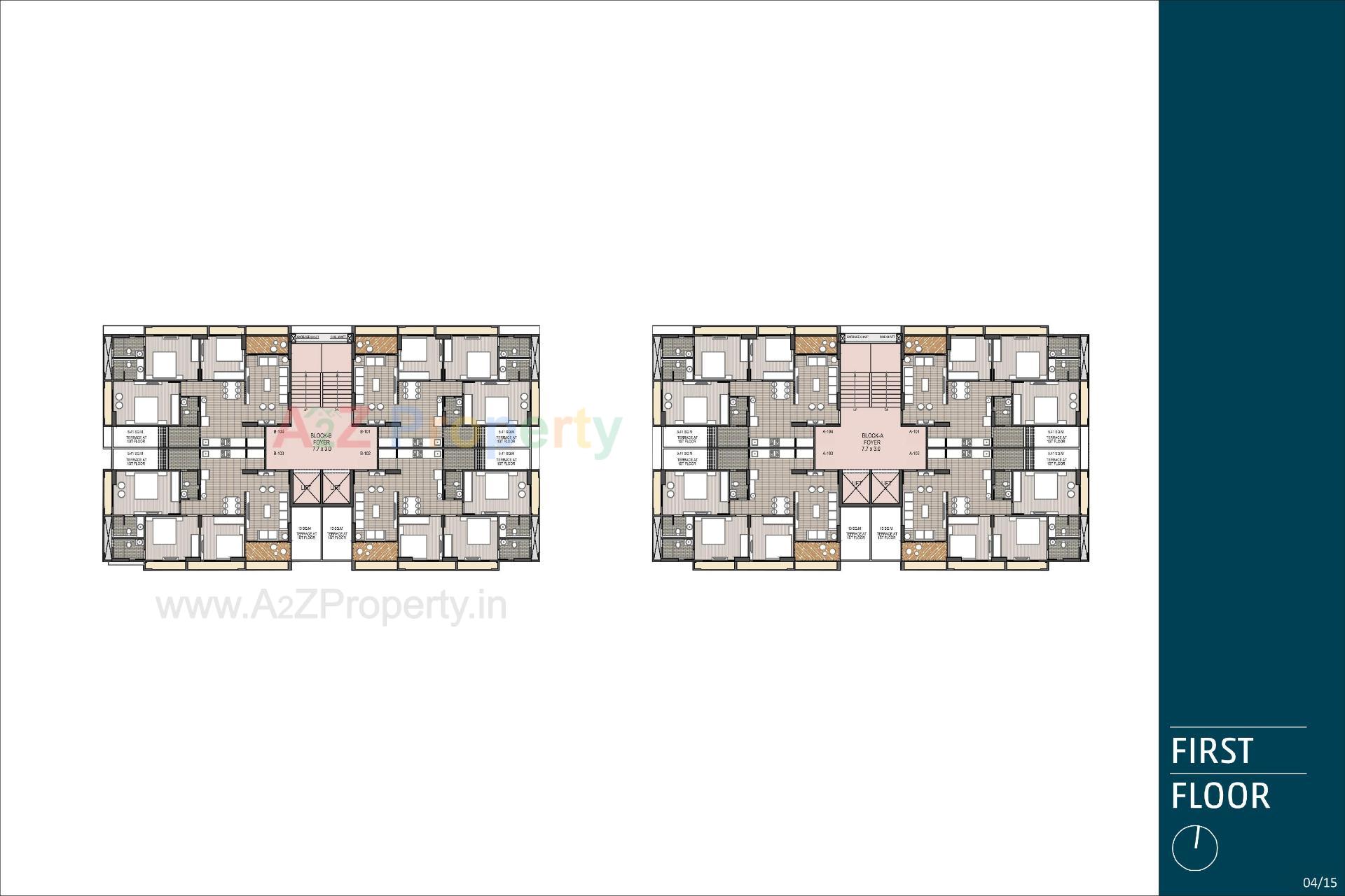 Layout of real estate project Magnate Legend located at Khodiyar Gam, Ahmedabad, Gujarat