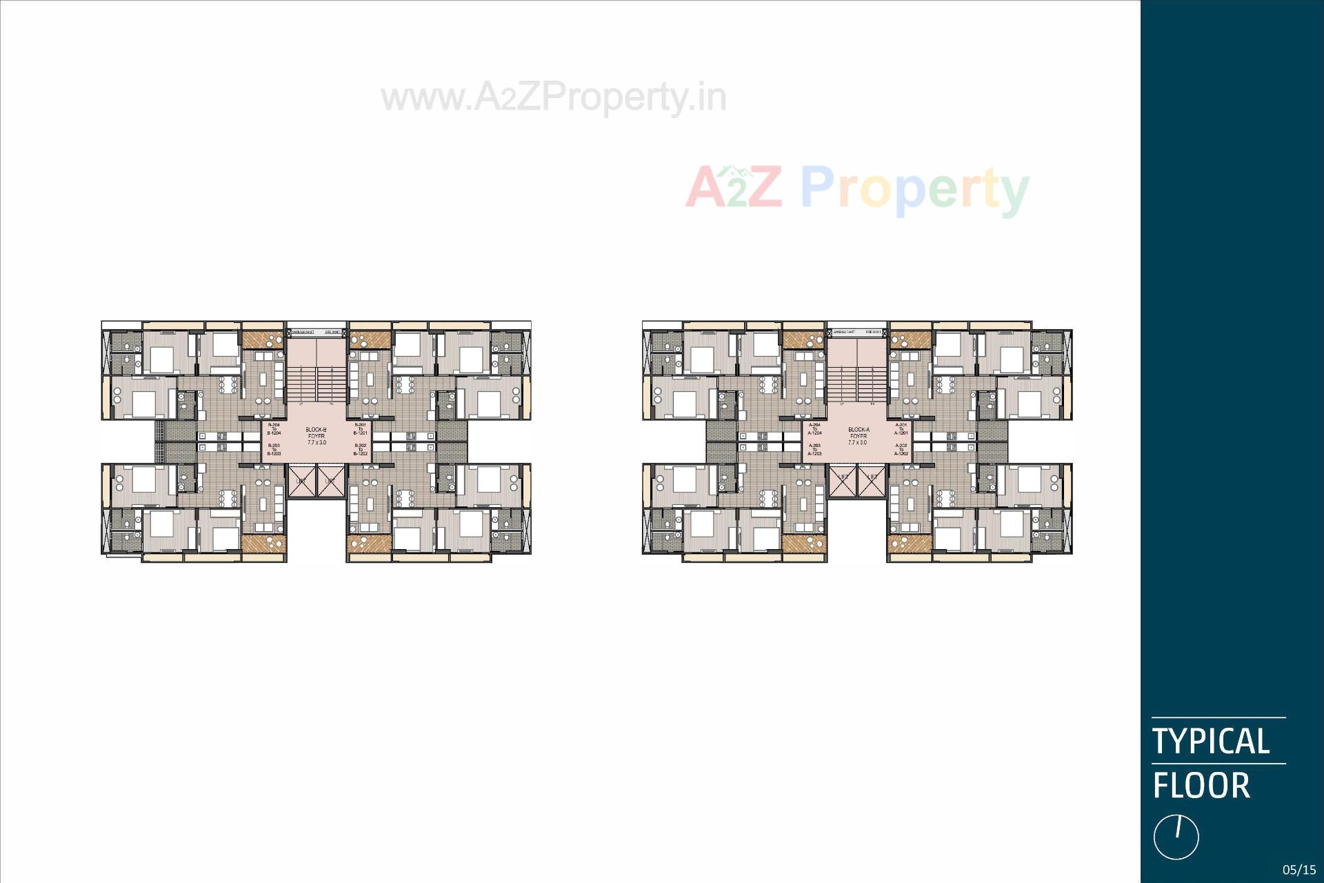 Layout of real estate project Magnate Legend located at Khodiyar Gam, Ahmedabad, Gujarat
