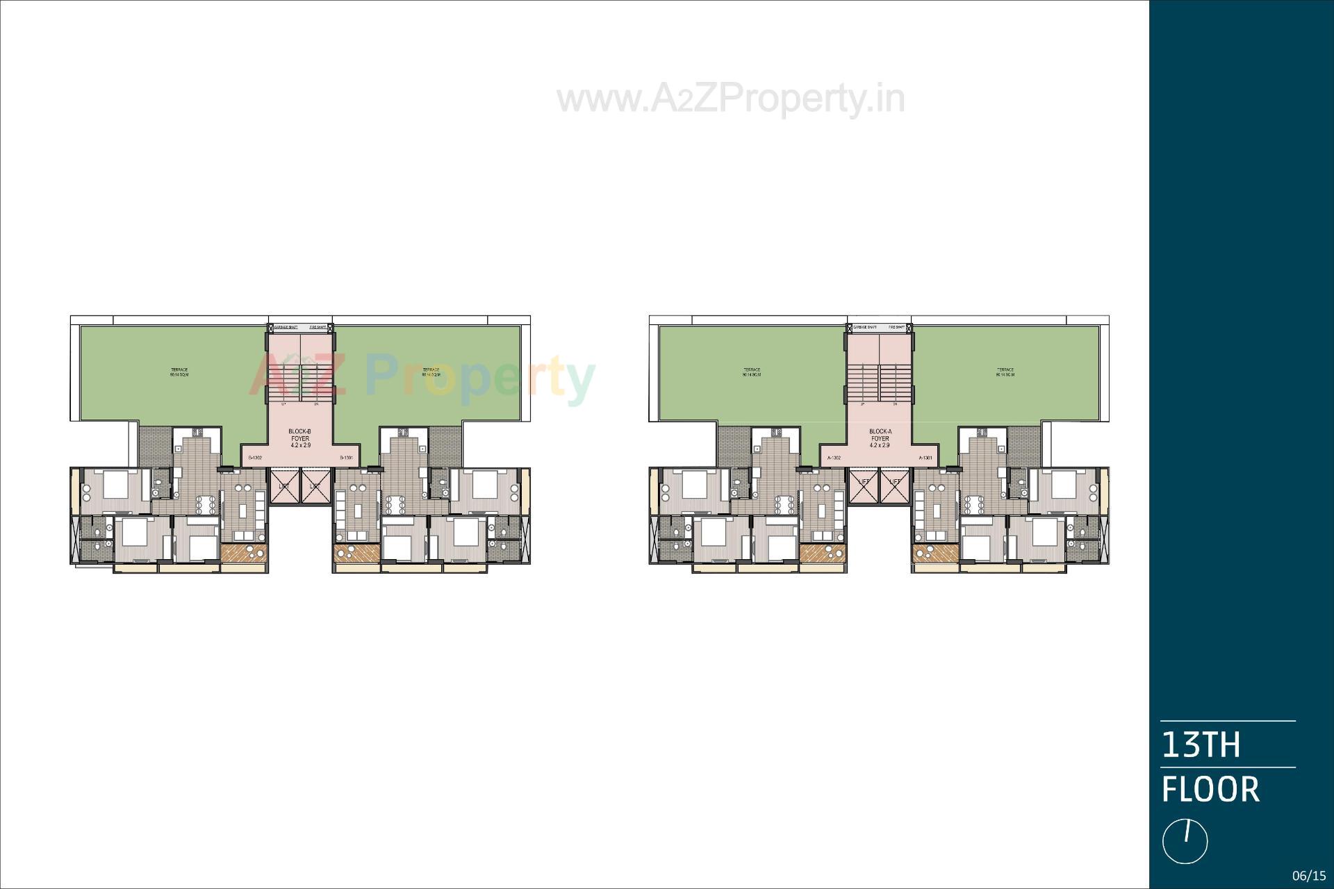 Layout of real estate project Magnate Legend located at Khodiyar Gam, Ahmedabad, Gujarat