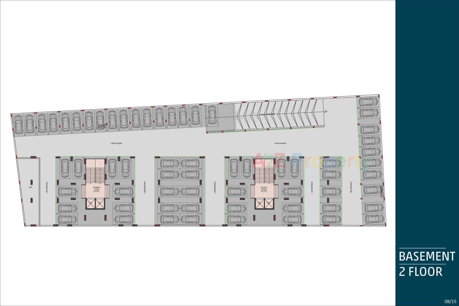 Layout of real estate project Magnate Legend located at Khodiyar Gam, Ahmedabad, Gujarat