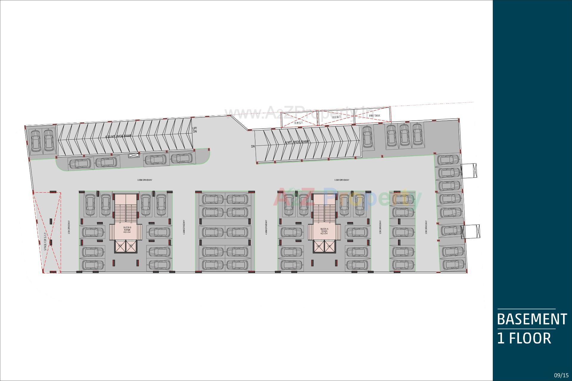 Layout of real estate project Magnate Legend located at Khodiyar Gam, Ahmedabad, Gujarat