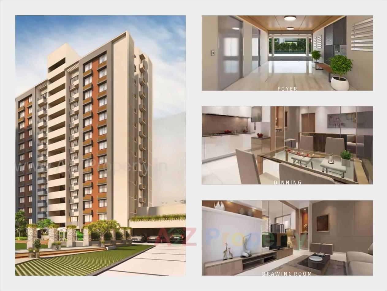 3D Elevation of real estate project Magnate Lifestyle located at Khodiyar, Ahmedabad, Gujarat