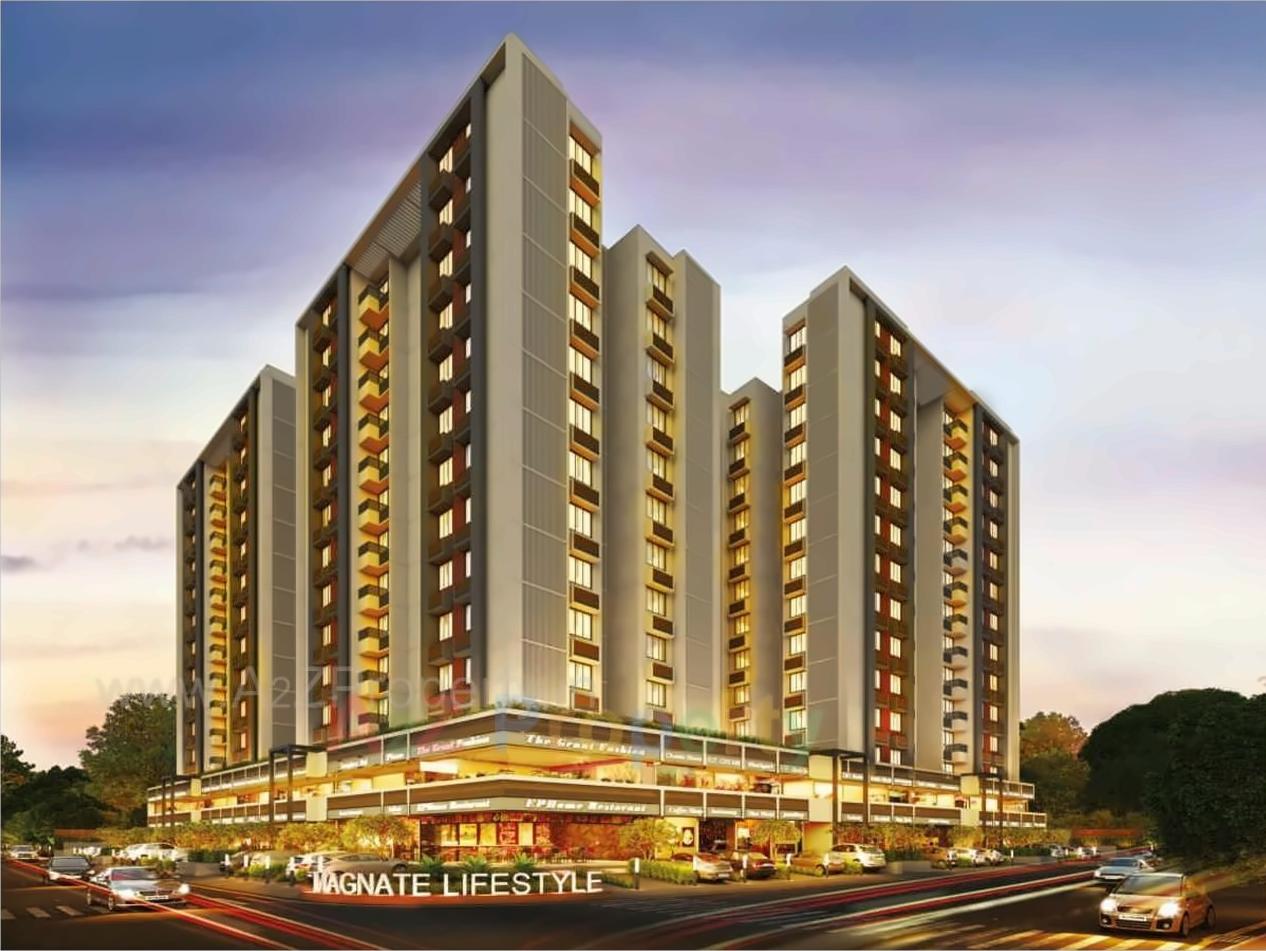 3D Elevation of real estate project Magnate Lifestyle located at Khodiyar, Ahmedabad, Gujarat