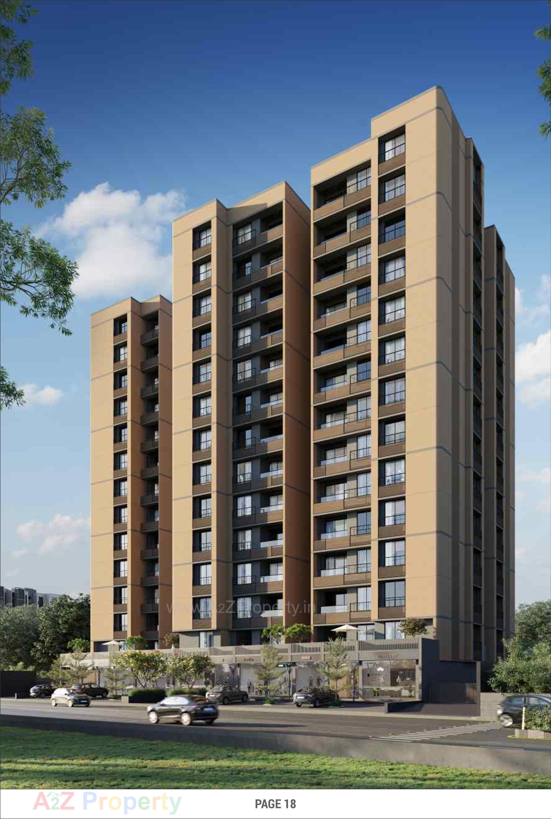 3D Elevation of real estate project Magnate Pearl located at Chenpur, Ahmedabad, Gujarat