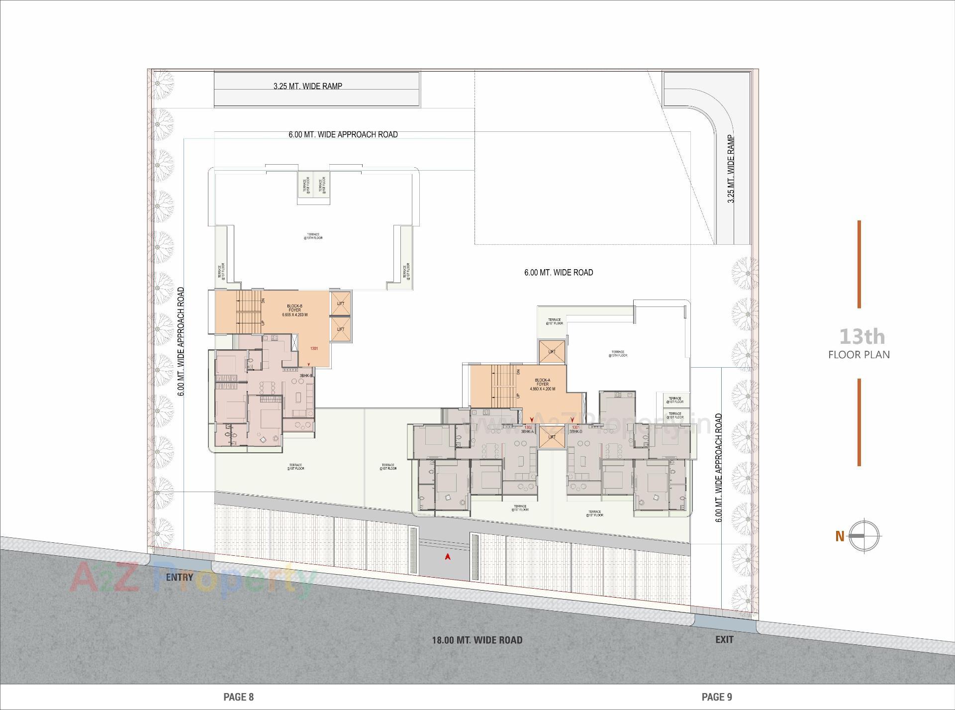 Layout of real estate project Magnate Pearl located at Chenpur, Ahmedabad, Gujarat