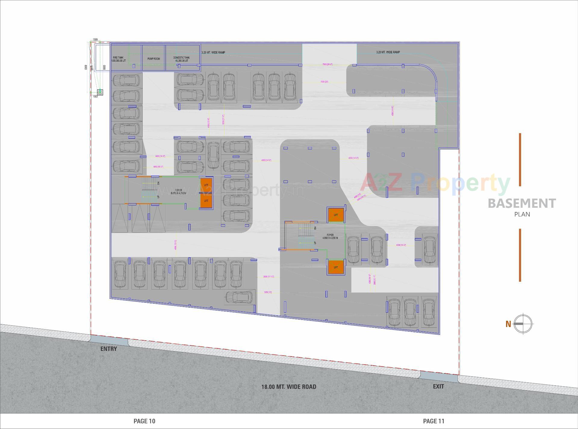 Layout of real estate project Magnate Pearl located at Chenpur, Ahmedabad, Gujarat