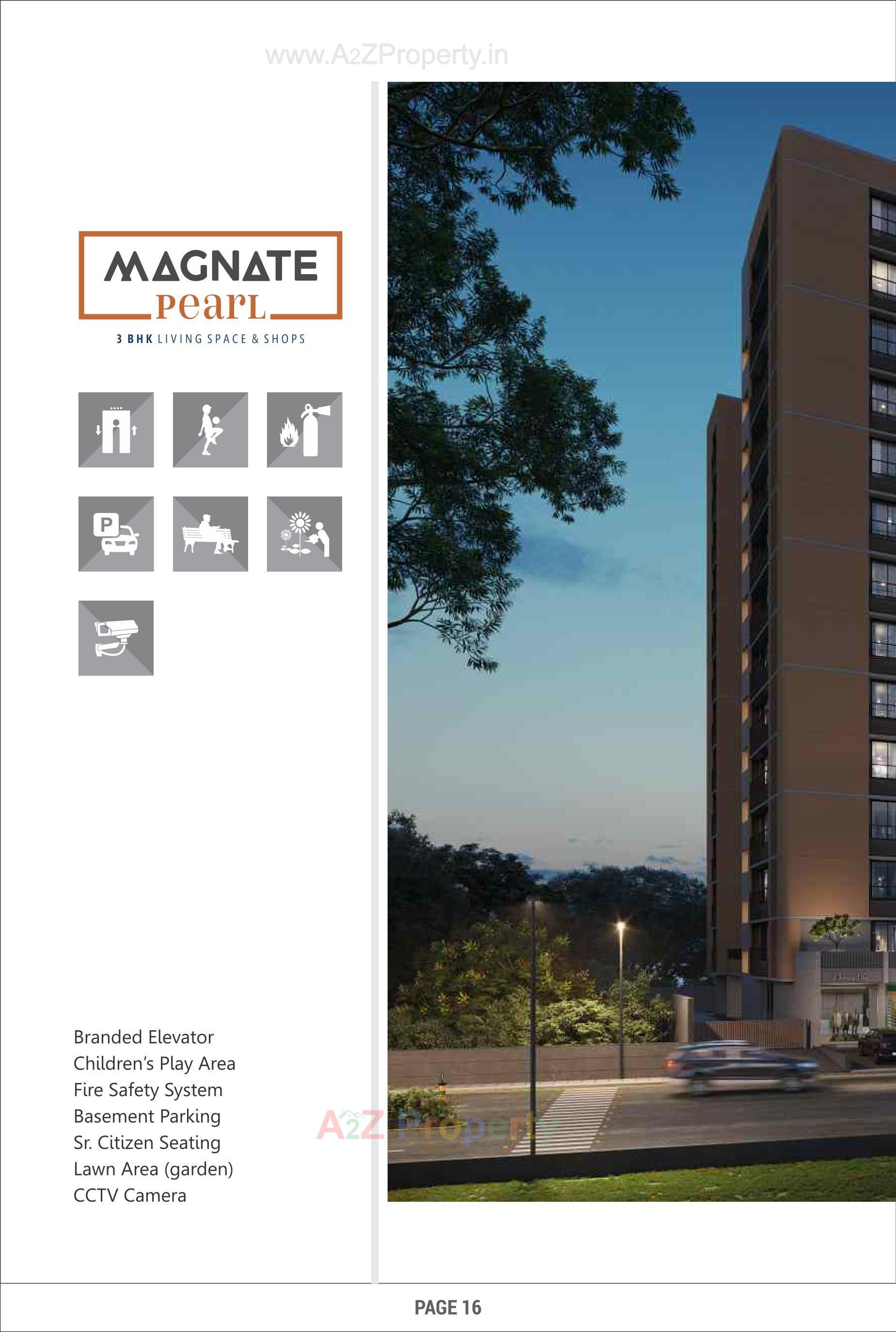 3D Elevation of real estate project Magnate Pearl located at Chenpur, Ahmedabad, Gujarat