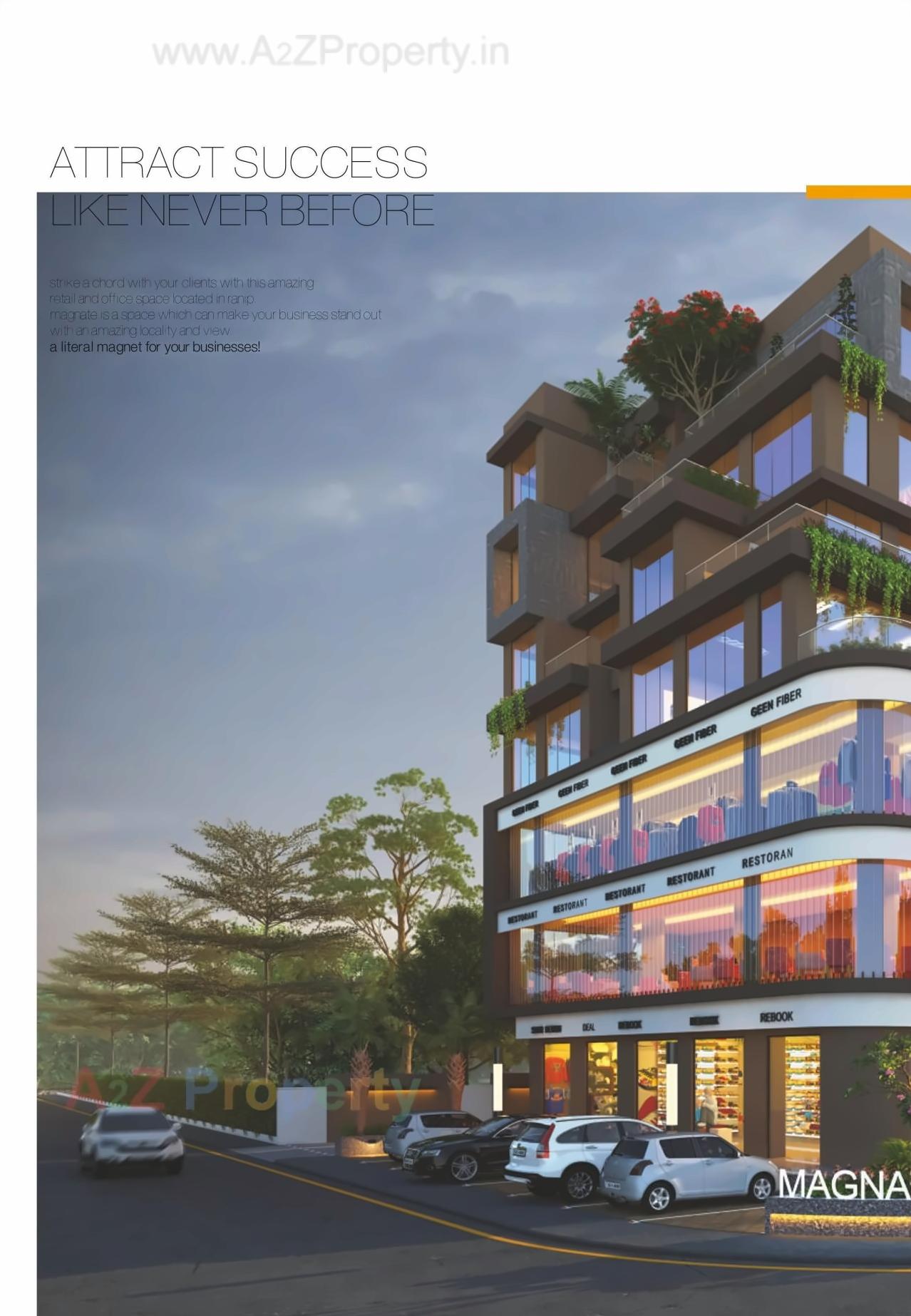3D Elevation of real estate project Magnate Square located at Ahmedabad, Ahmedabad, Gujarat