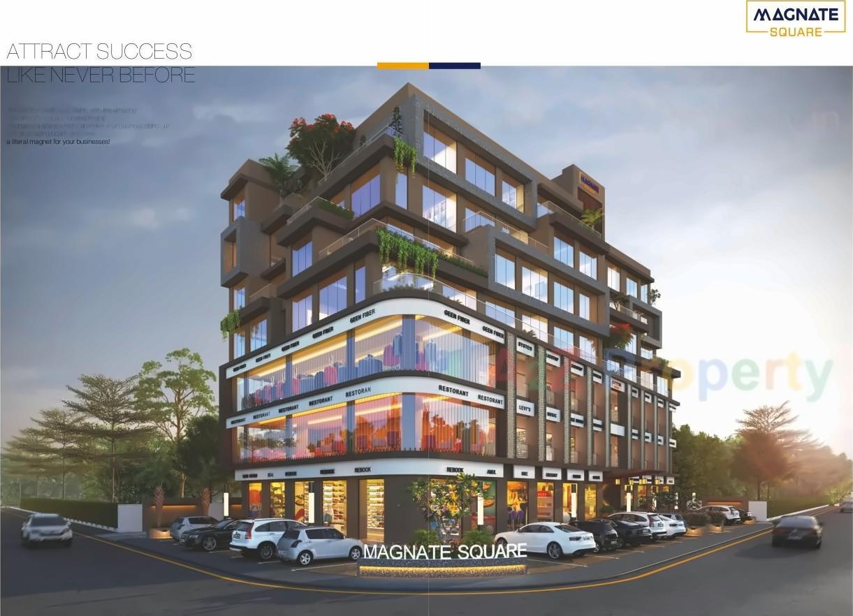 3D Elevation of real estate project Magnate Square located at Ahmedabad, Ahmedabad, Gujarat