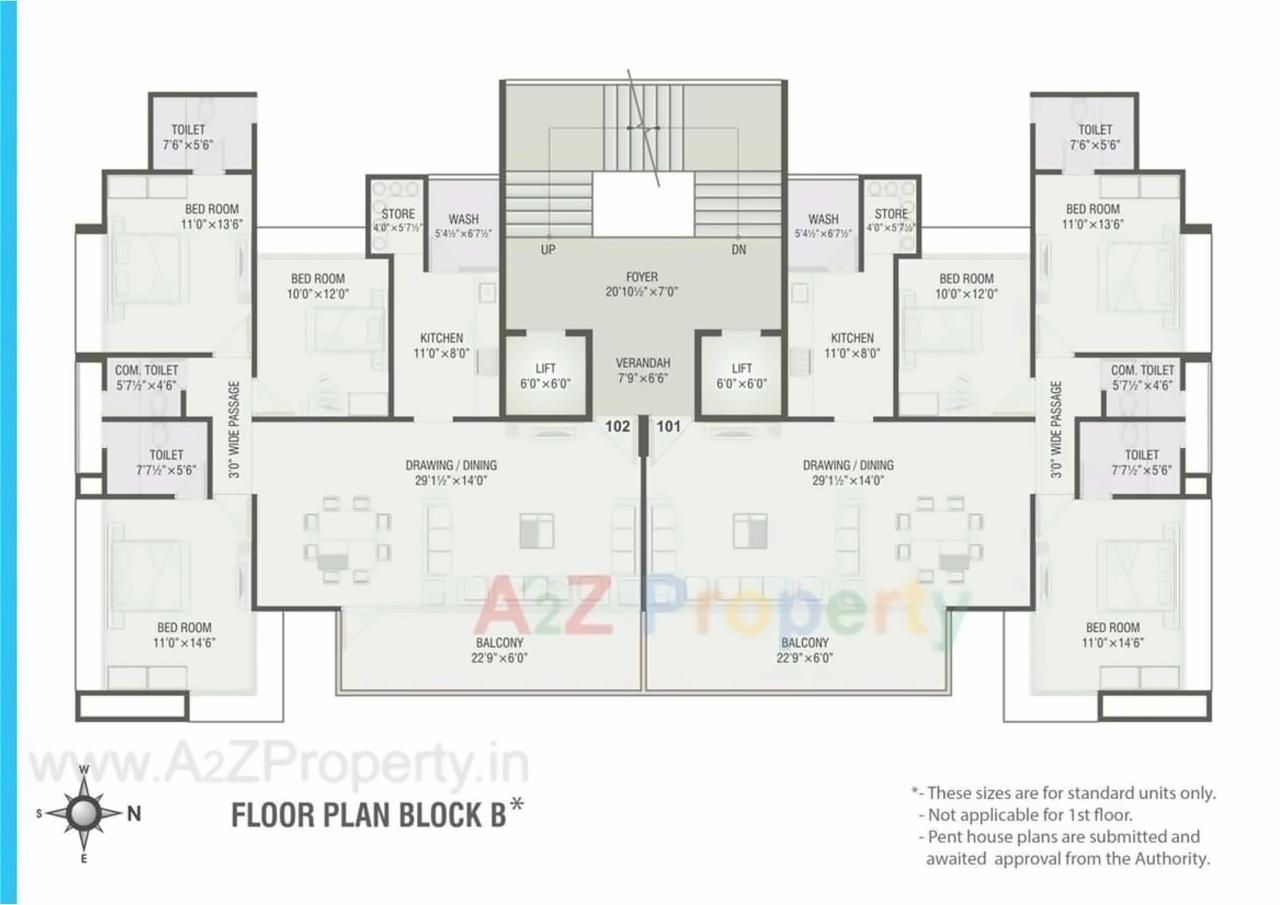 Layout of real estate project Magnolia Residency located at Jodhpur, Ahmedabad, Gujarat