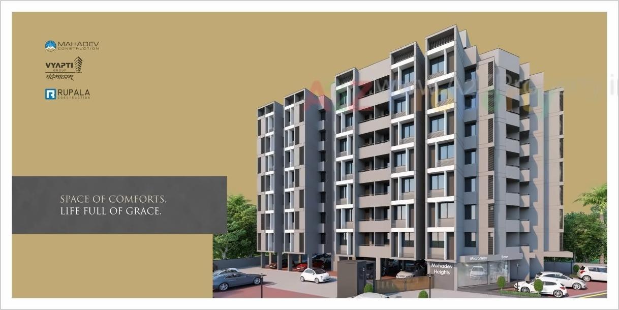 3D Elevation of real estate project Mahadev Heights located at Ramol, Ahmedabad, Gujarat