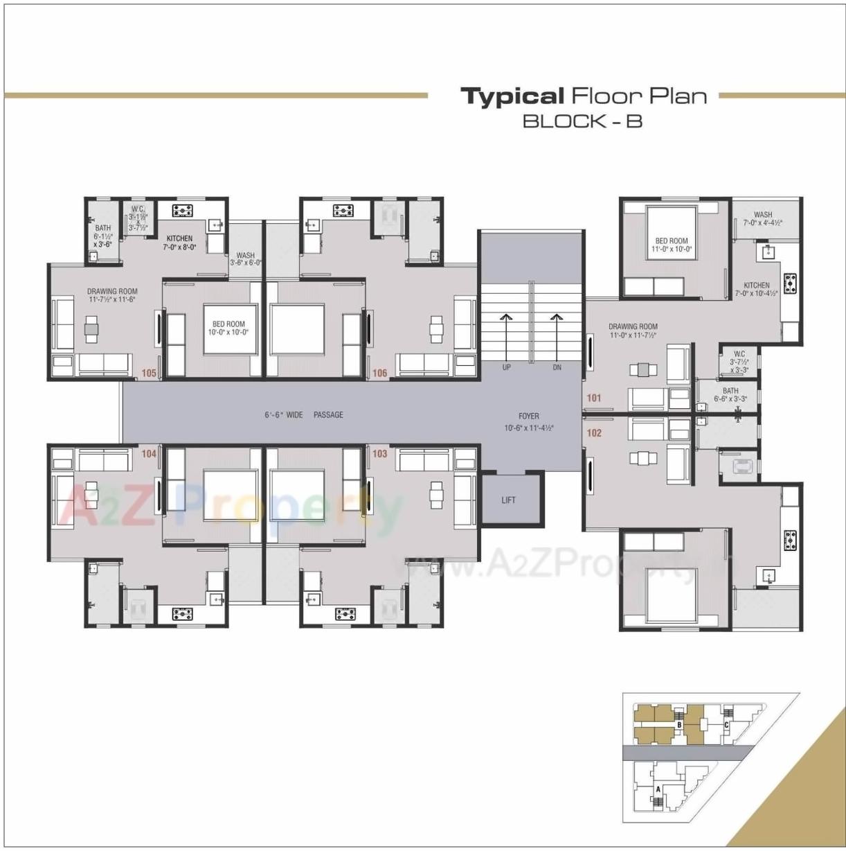 Layout of real estate project Mahadev Heights located at Ramol, Ahmedabad, Gujarat