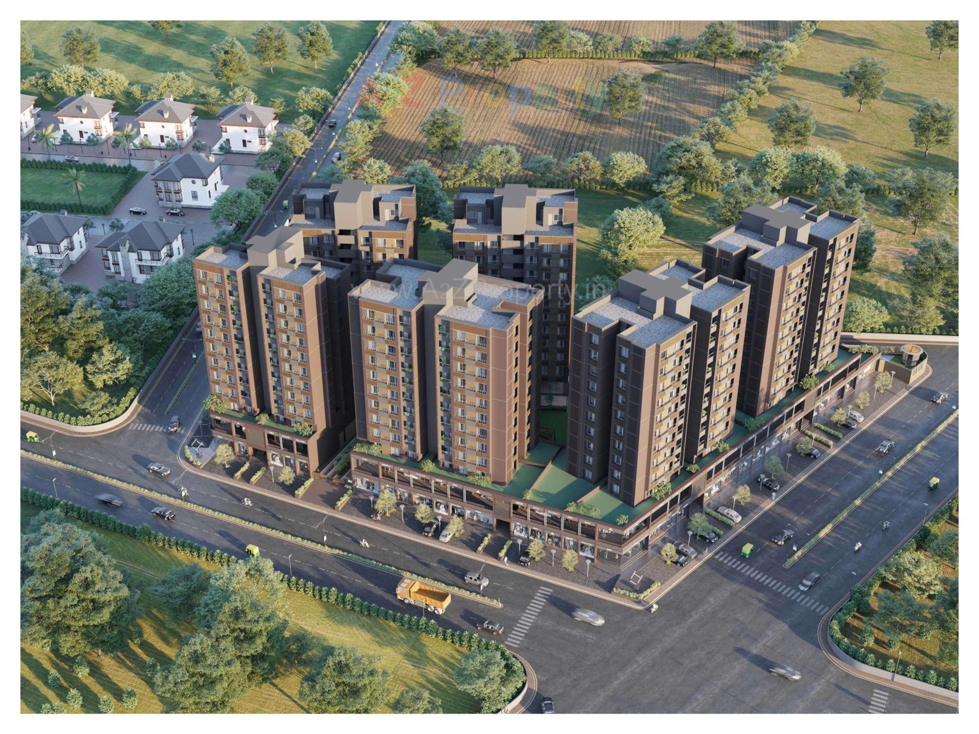 3D Elevation of real estate project Mahadev Imperial located at Vastral, Ahmedabad, Gujarat