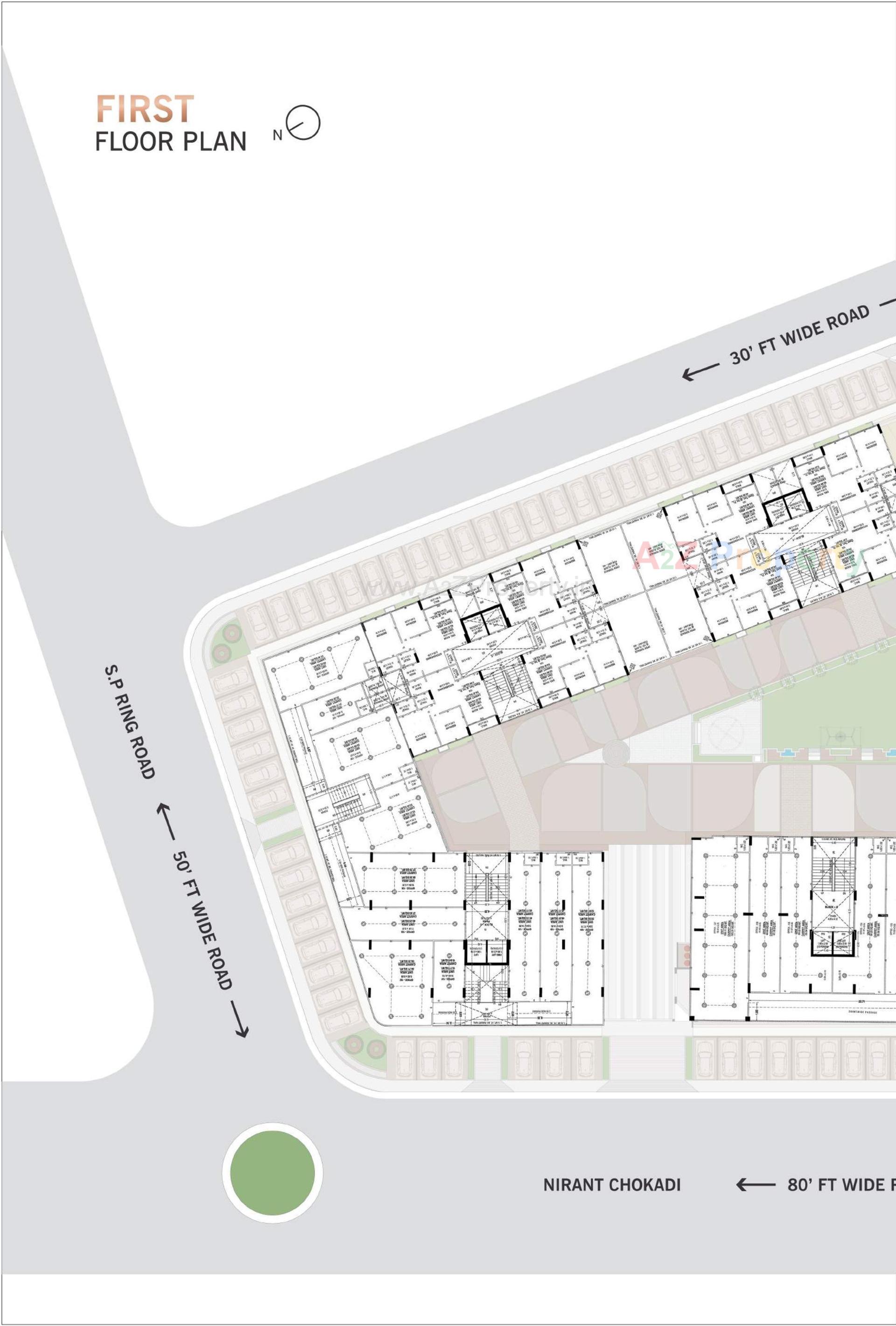 Layout of real estate project Mahadev Imperial located at Vastral, Ahmedabad, Gujarat