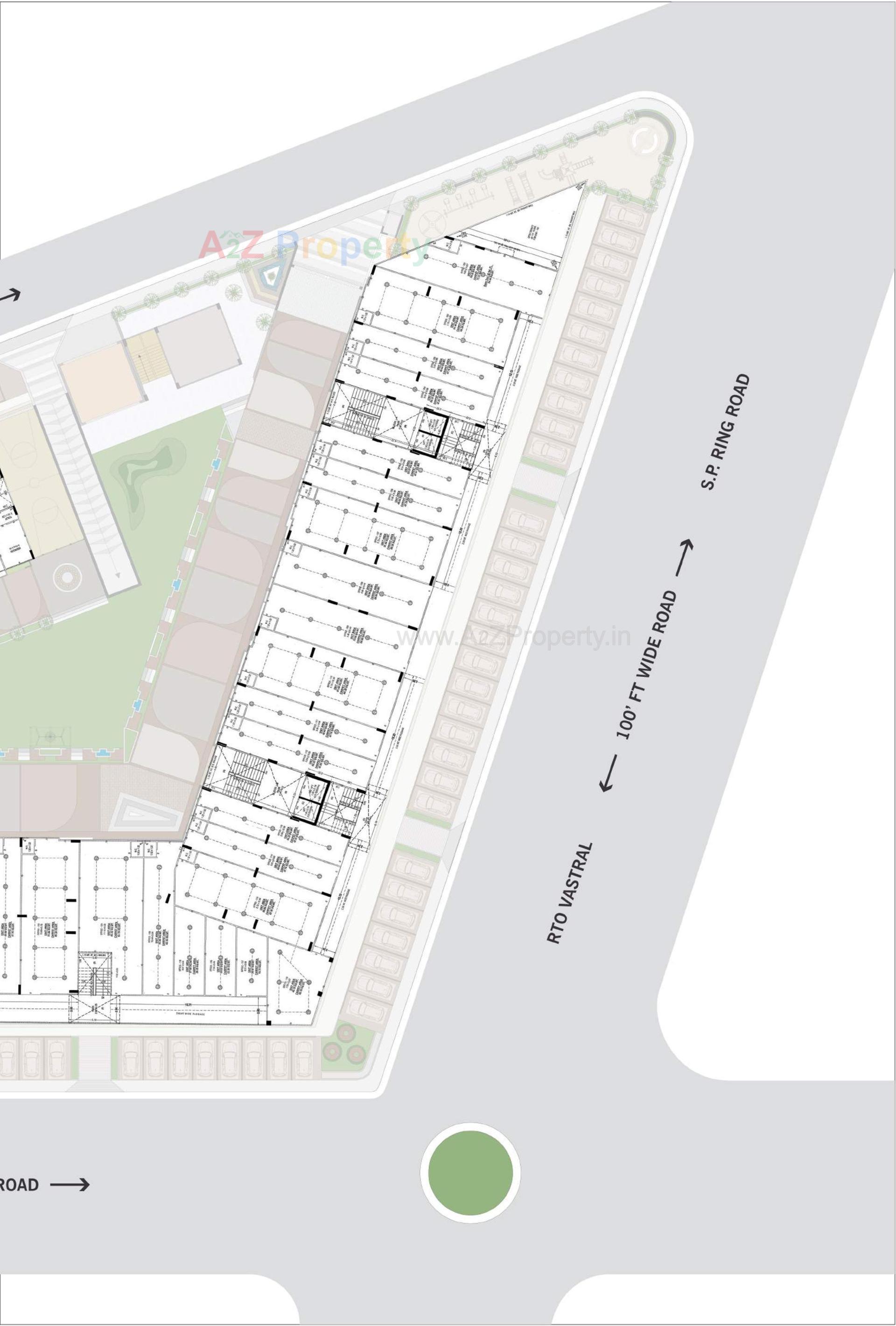 Layout of real estate project Mahadev Imperial located at Vastral, Ahmedabad, Gujarat