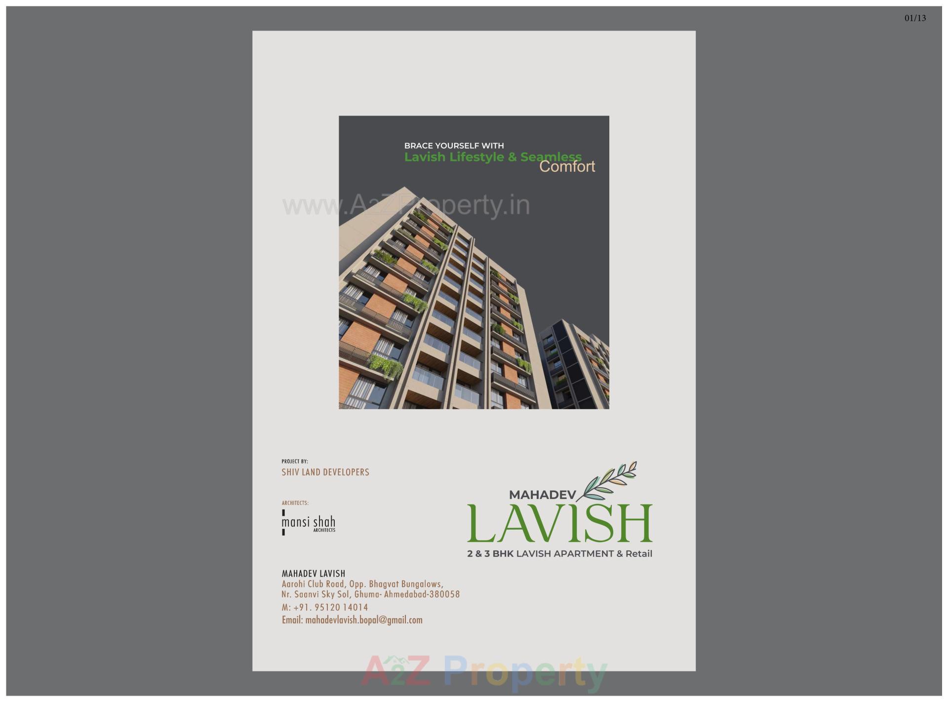  of real estate project Mahadev Lavish located at Ghuma, Ahmedabad, Gujarat