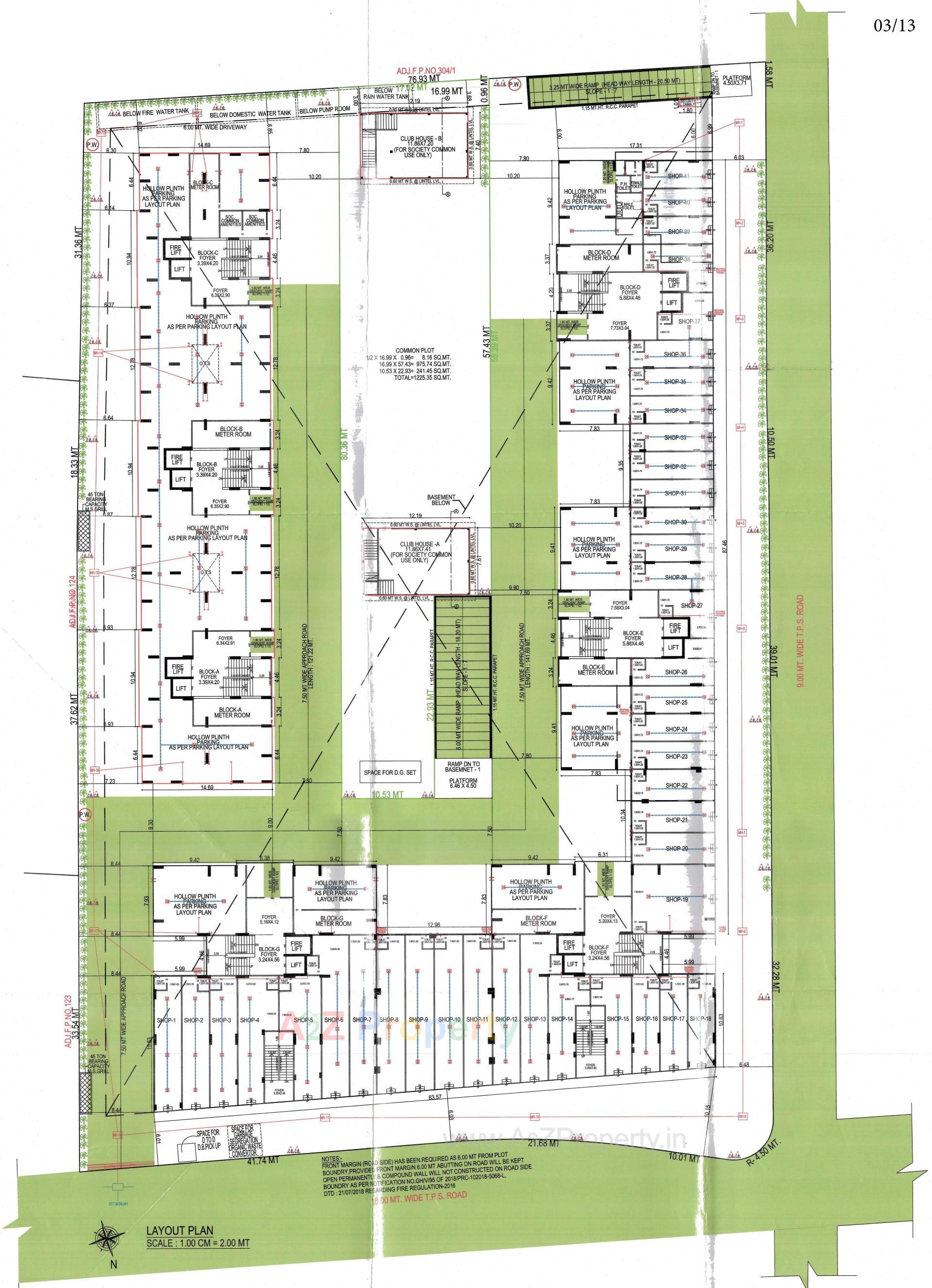 Layout of real estate project Mahadev Lavish located at Ghuma, Ahmedabad, Gujarat