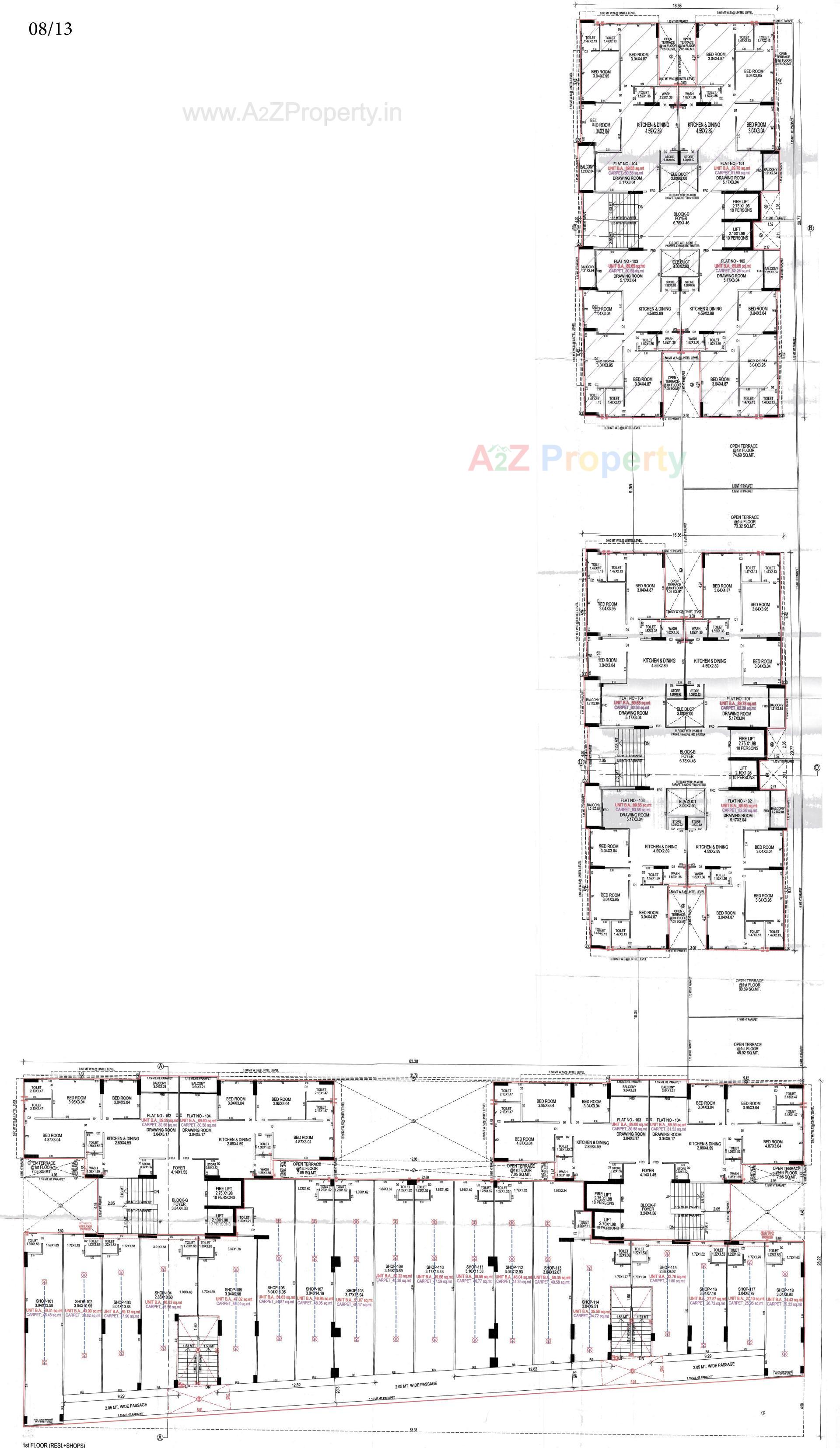 Layout of real estate project Mahadev Lavish located at Ghuma, Ahmedabad, Gujarat