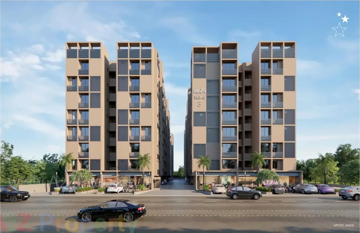 3D Elevation of real estate project Mahadev Residency located at Ramol, Ahmedabad, Gujarat