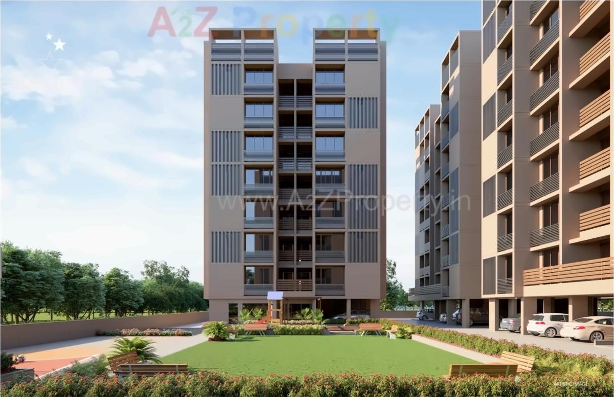 3D Elevation of real estate project Mahadev Residency located at Ramol, Ahmedabad, Gujarat