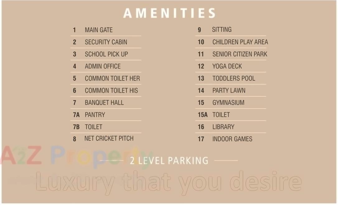Amenities of Mahadev Residency