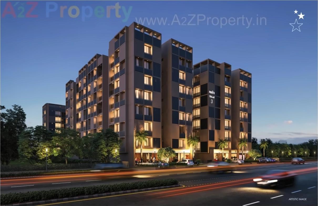 3D Elevation of real estate project Mahadev Residency located at Ramol, Ahmedabad, Gujarat