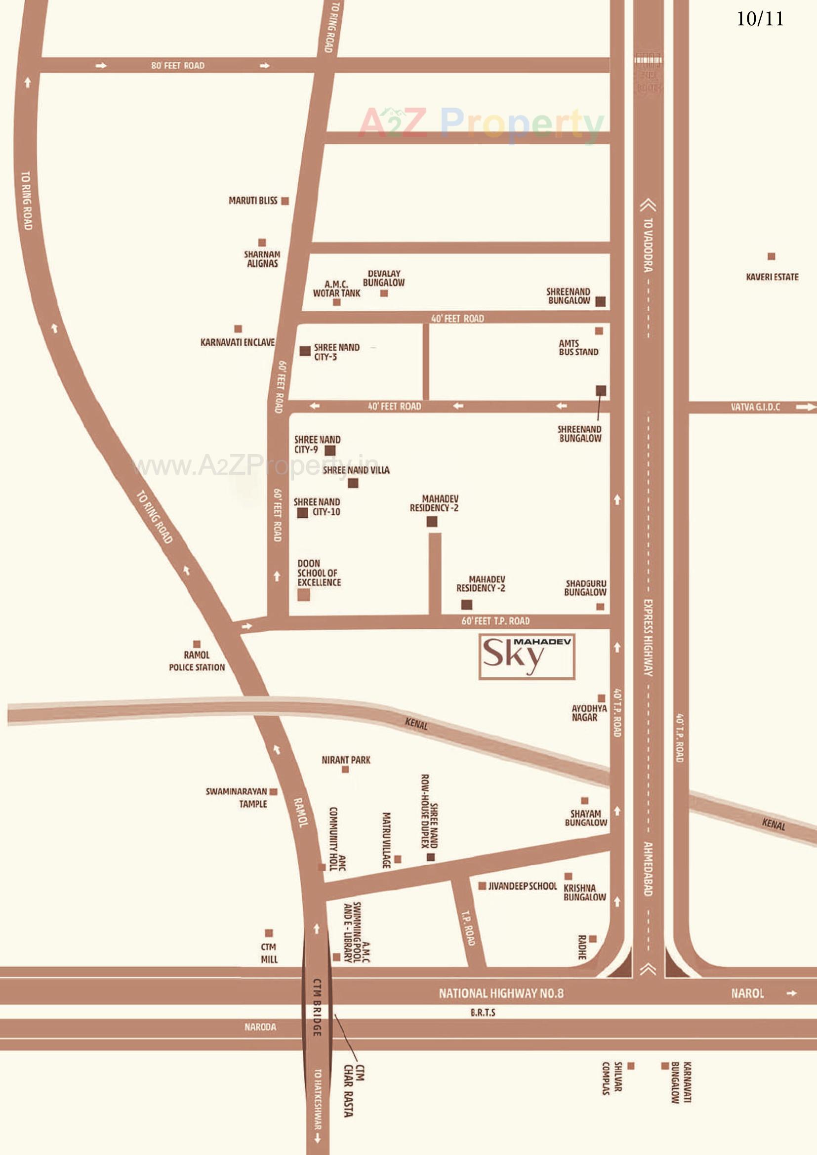  of real estate project Mahadev Sky located at Ramol, Ahmedabad, Gujarat