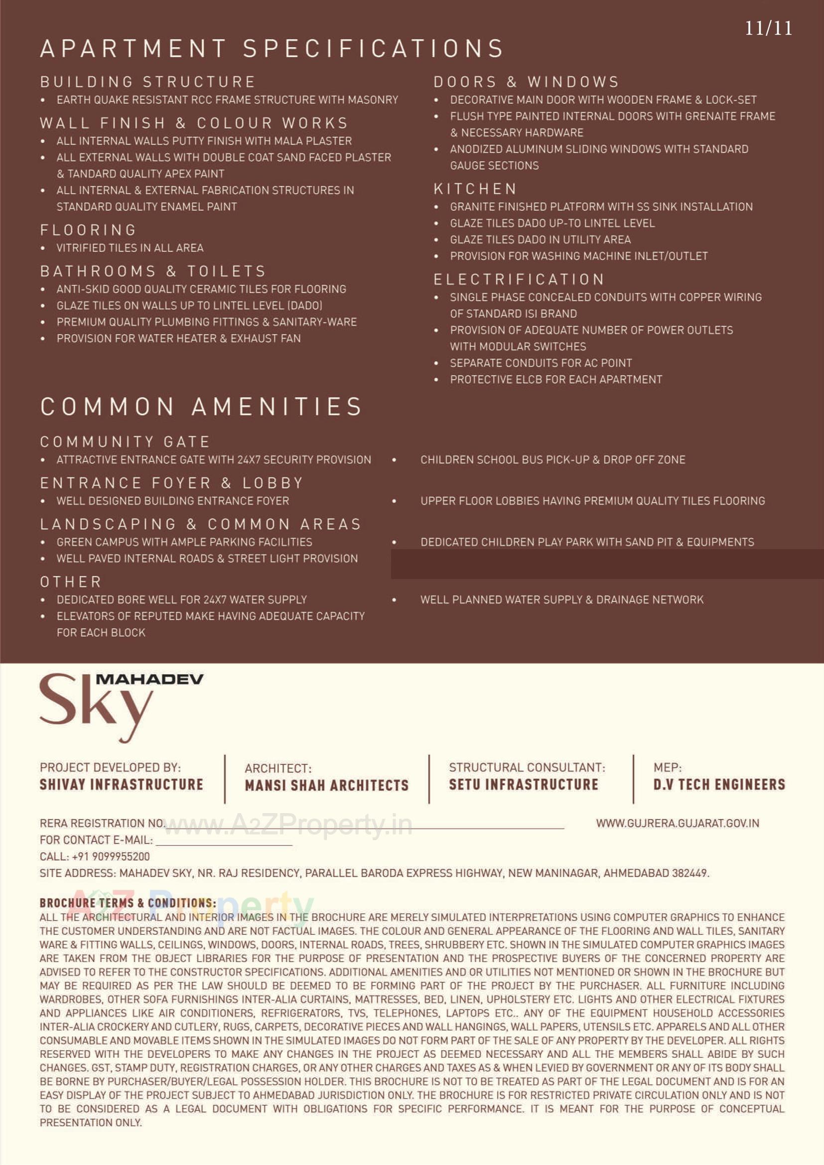  of real estate project Mahadev Sky located at Ramol, Ahmedabad, Gujarat