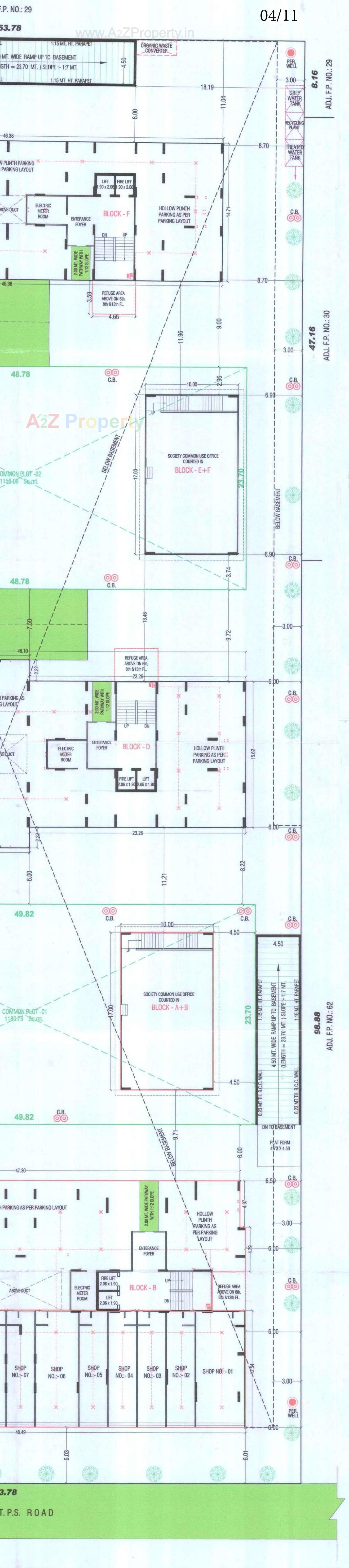 Layout of real estate project Mahadev Sky located at Ramol, Ahmedabad, Gujarat