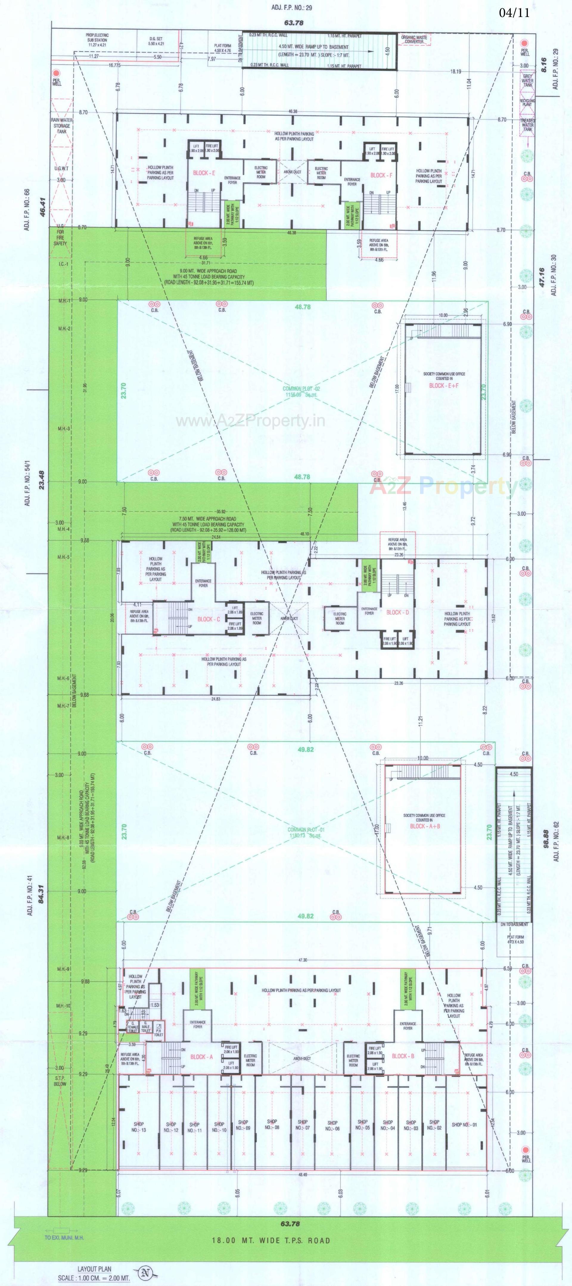 Layout of real estate project Mahadev Sky located at Ramol, Ahmedabad, Gujarat