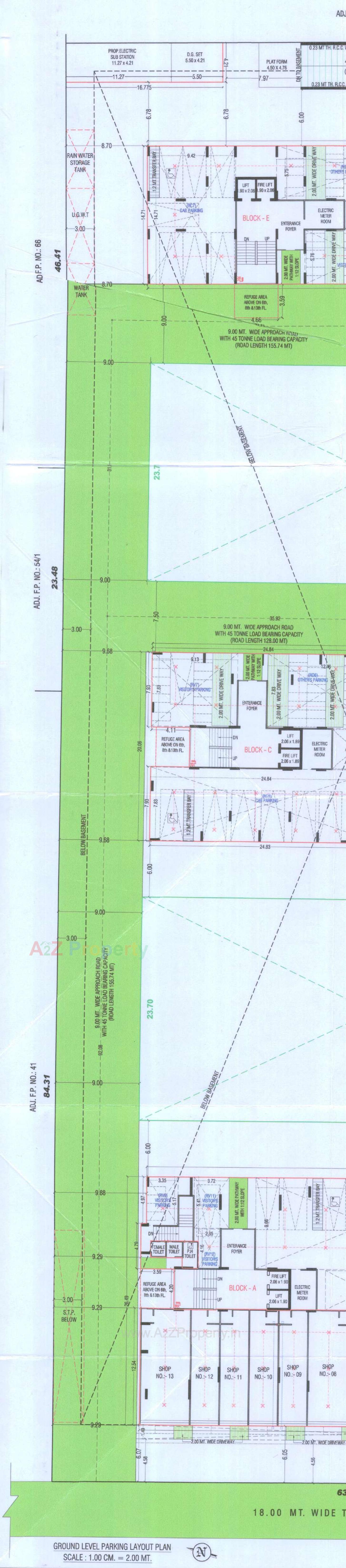Layout of real estate project Mahadev Sky located at Ramol, Ahmedabad, Gujarat